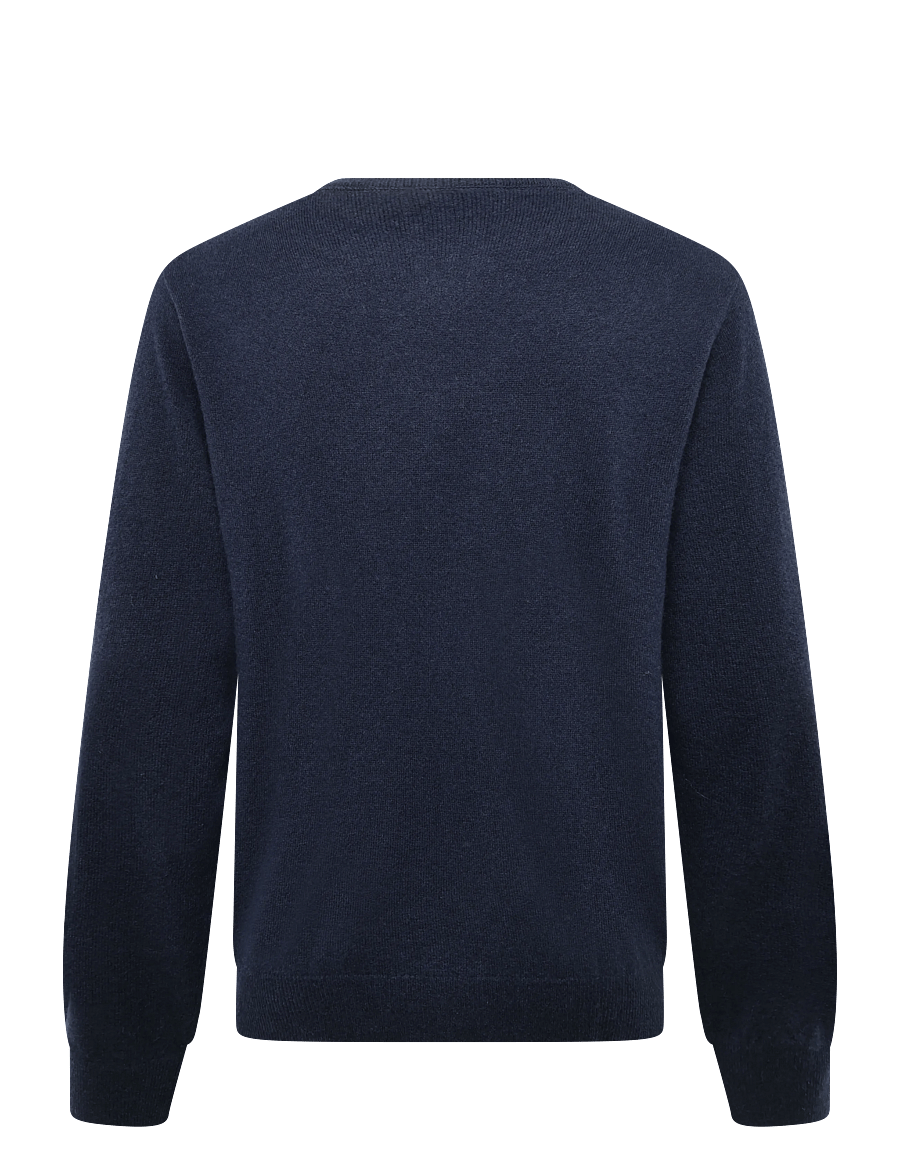 Lindbergh Black - 1927: Wool cashmere blend knit - rundhals - navy - 2