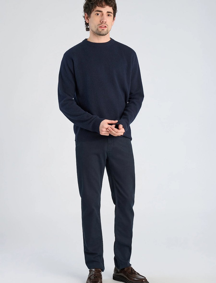 Lindbergh Black - 1927: Wool cashmere blend knit - rundhals - navy - 0