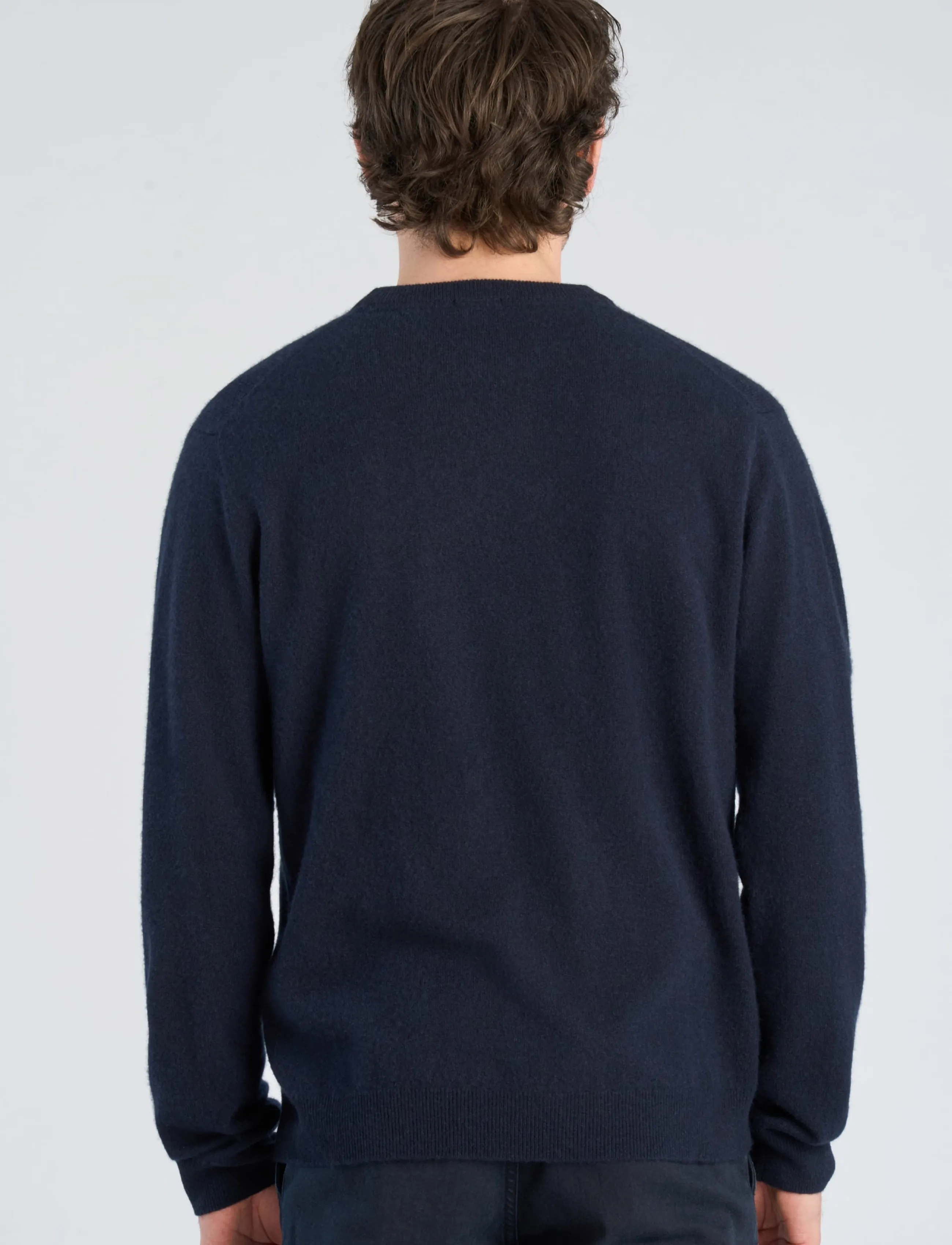 Lindbergh Black - 1927: Wool cashmere blend knit - rundhals - navy - 4