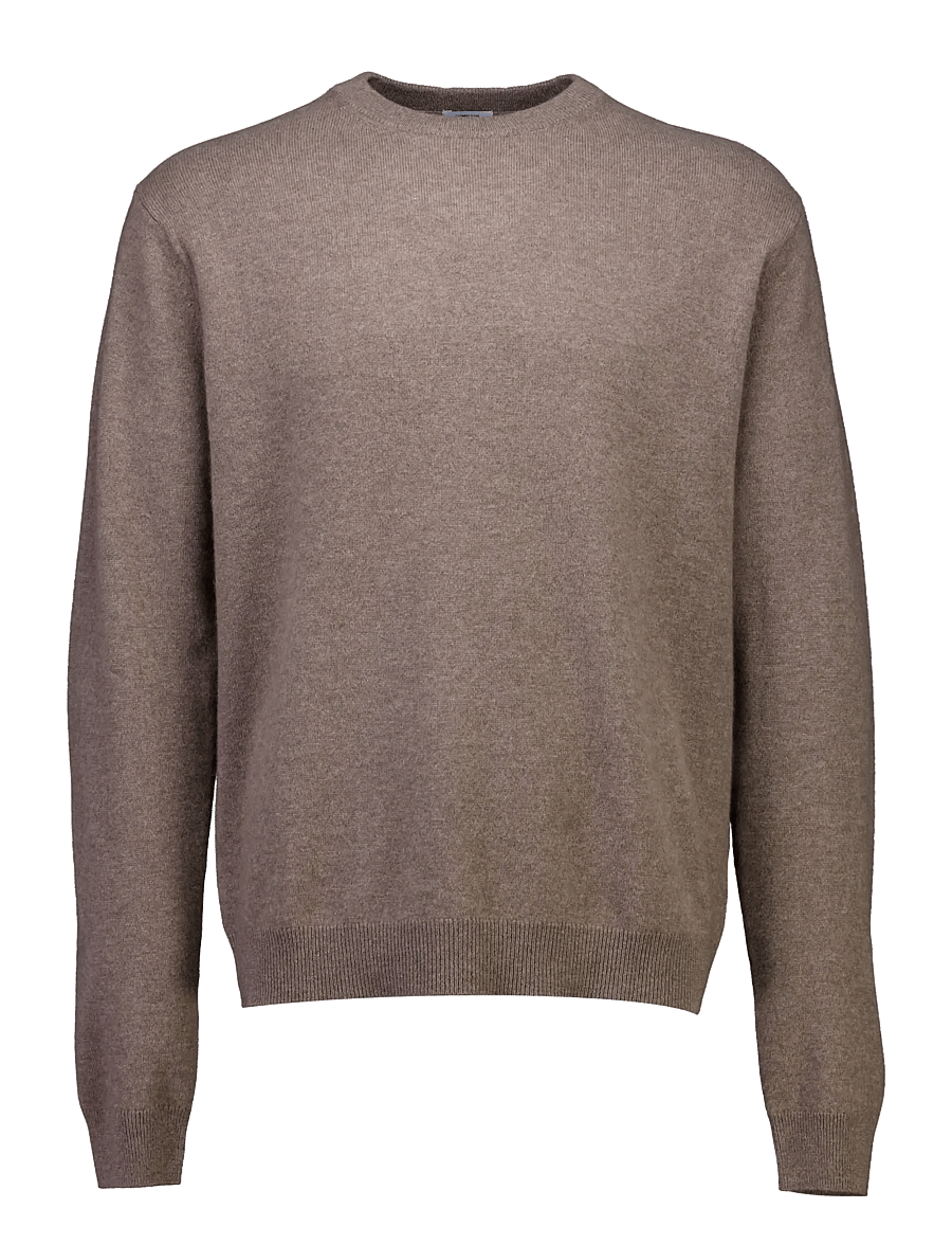 Lindbergh Black - 1927: Wool cashmere blend knit - rundhalsad - sand mel - 0