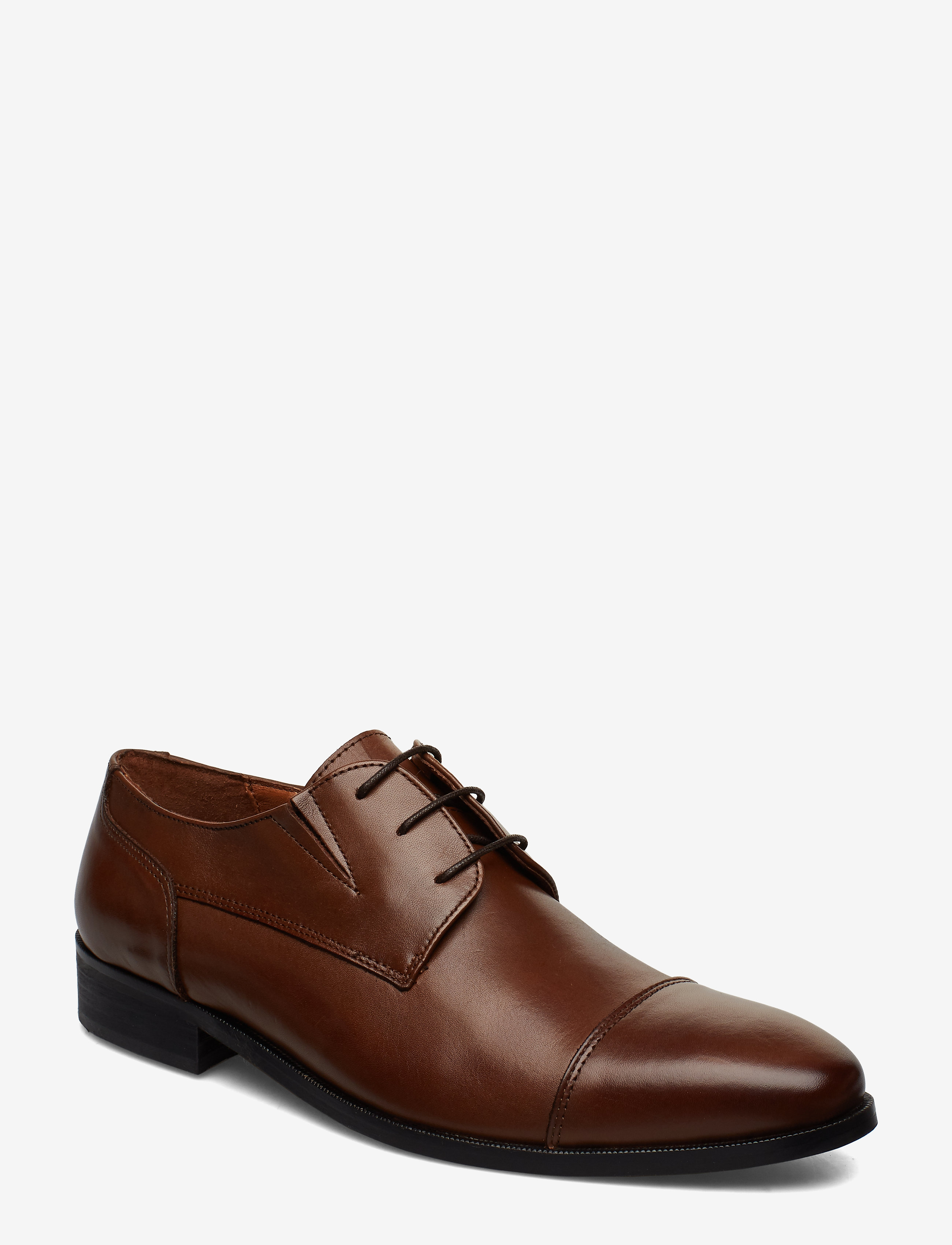 Lindbergh Black Classic Leather Shoe, 46, Business, Braun - Laced Schuhe, Männerswear