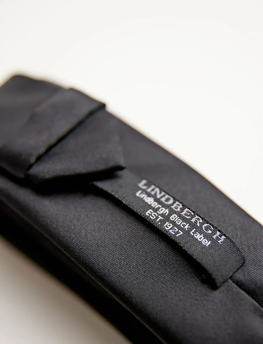 Lindbergh Black - Polyester tie 5 cm - slipsar - black - 1