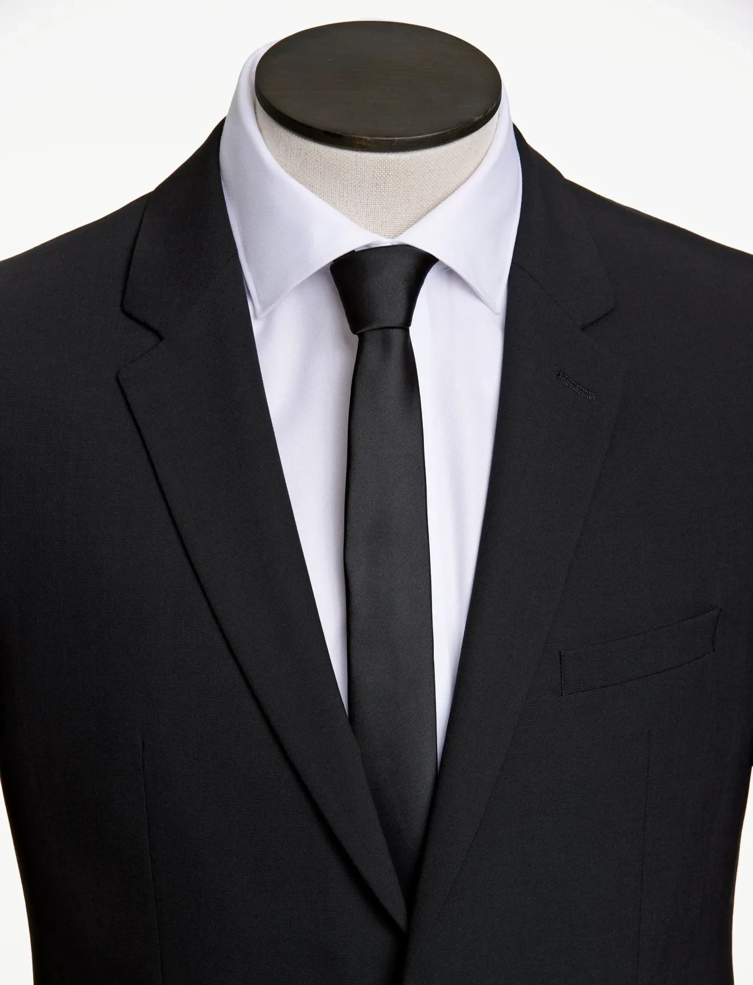 Lindbergh Black - Polyester tie 5 cm - slipsar - black - 2
