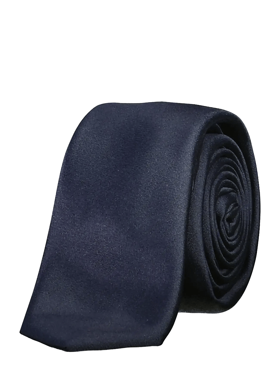 Lindbergh Black - Polyester tie 5 cm - ties - navy - 0