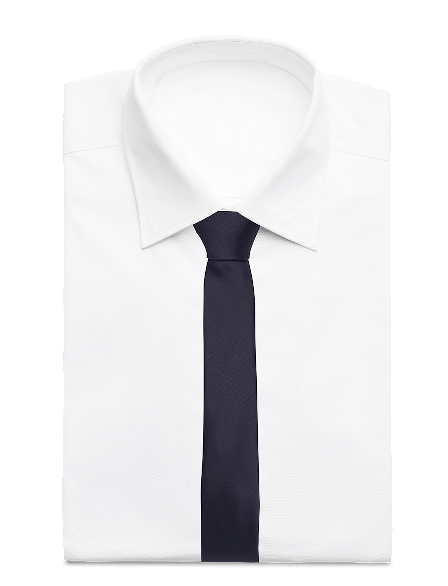 Lindbergh Black - Polyester tie 5 cm - ties - navy - 3