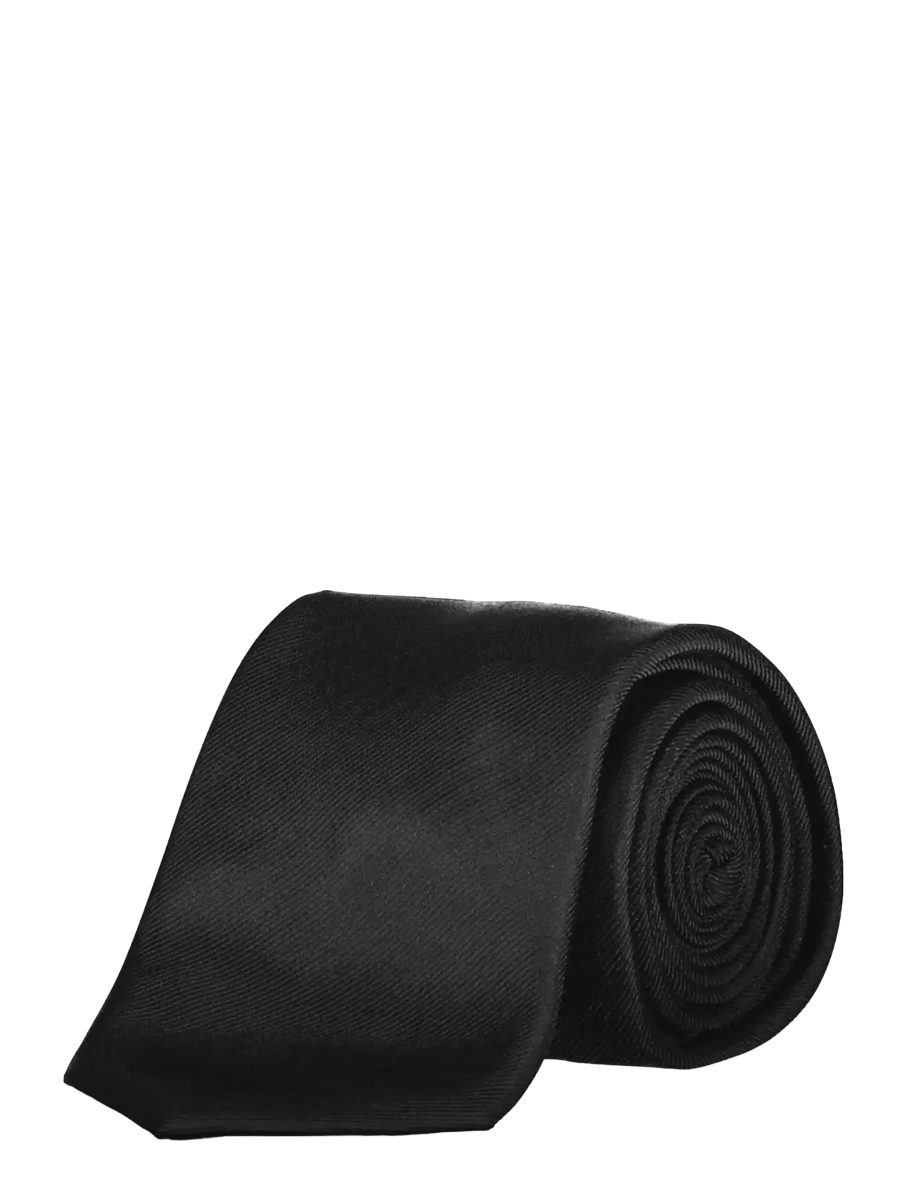 Lindbergh Black Polyester tie 7 cm - Krawatten - BLACK / black