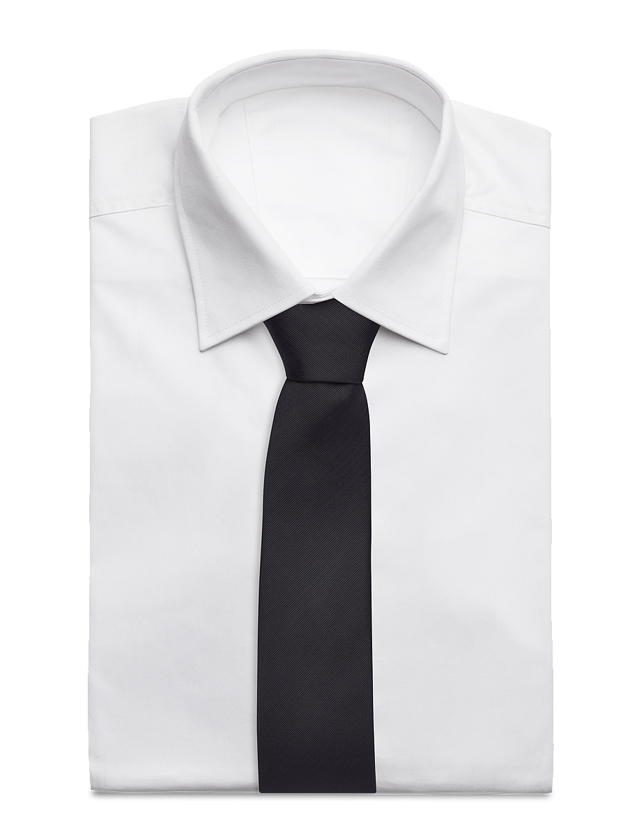 Lindbergh Black - Polyester tie 7 cm - kravatit - black - 1