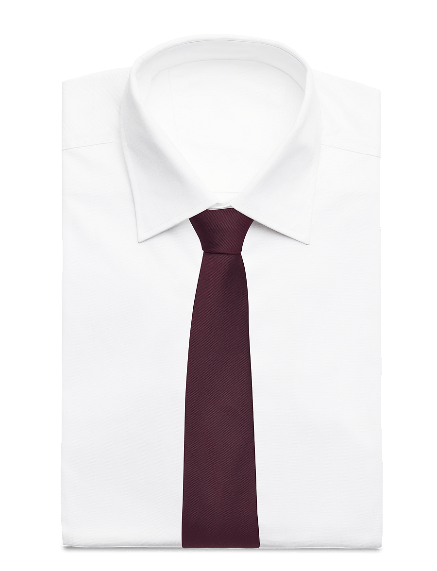 Lindbergh Black - Polyester tie 7 cm - kaklaraiščiai - bordeaux - 1