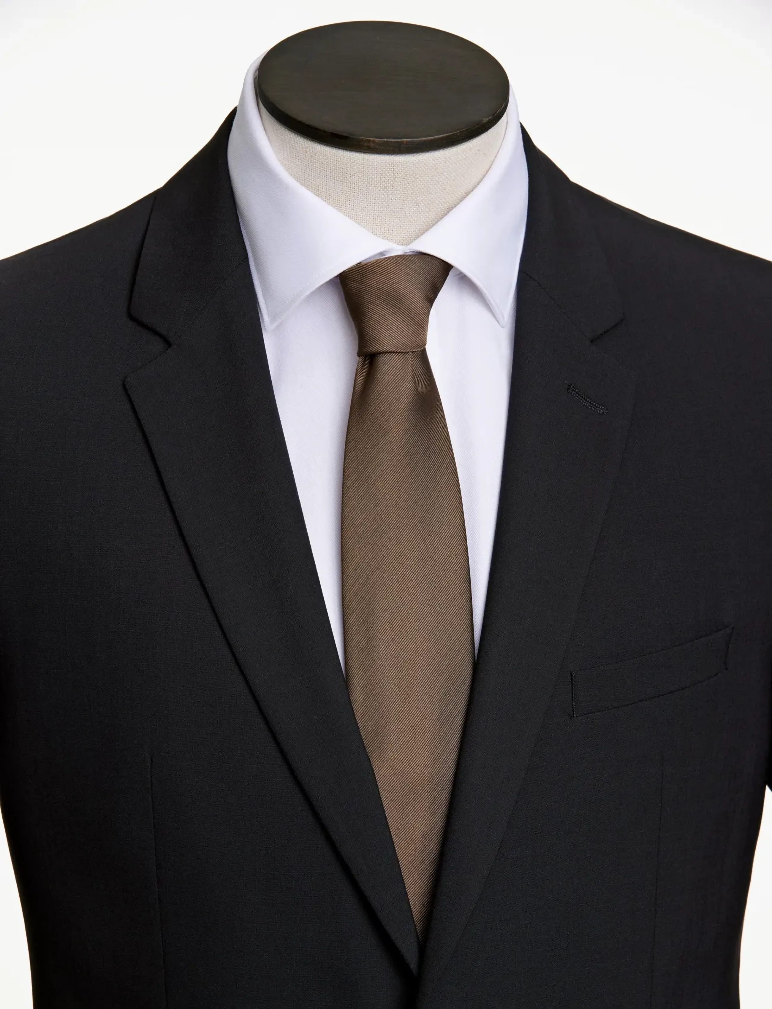Lindbergh Black - Polyester tie 7 cm - krawatten - camel - 2