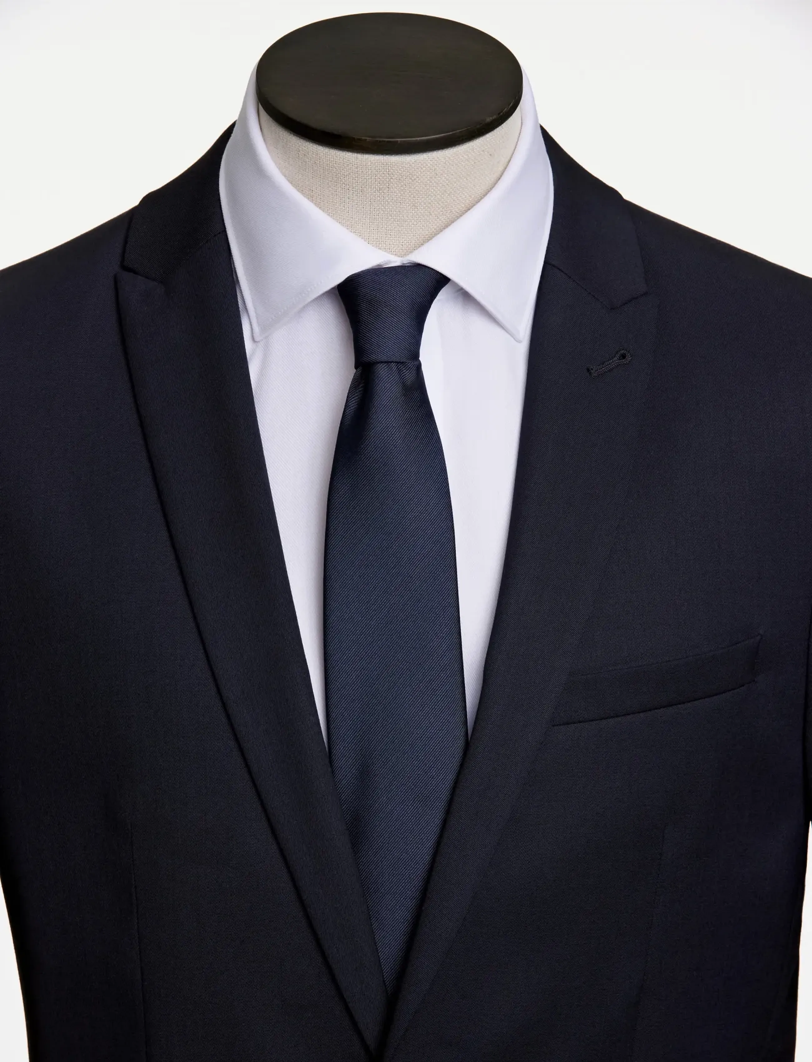 Lindbergh Black - Polyester tie 7 cm - slipsar - navy - 2