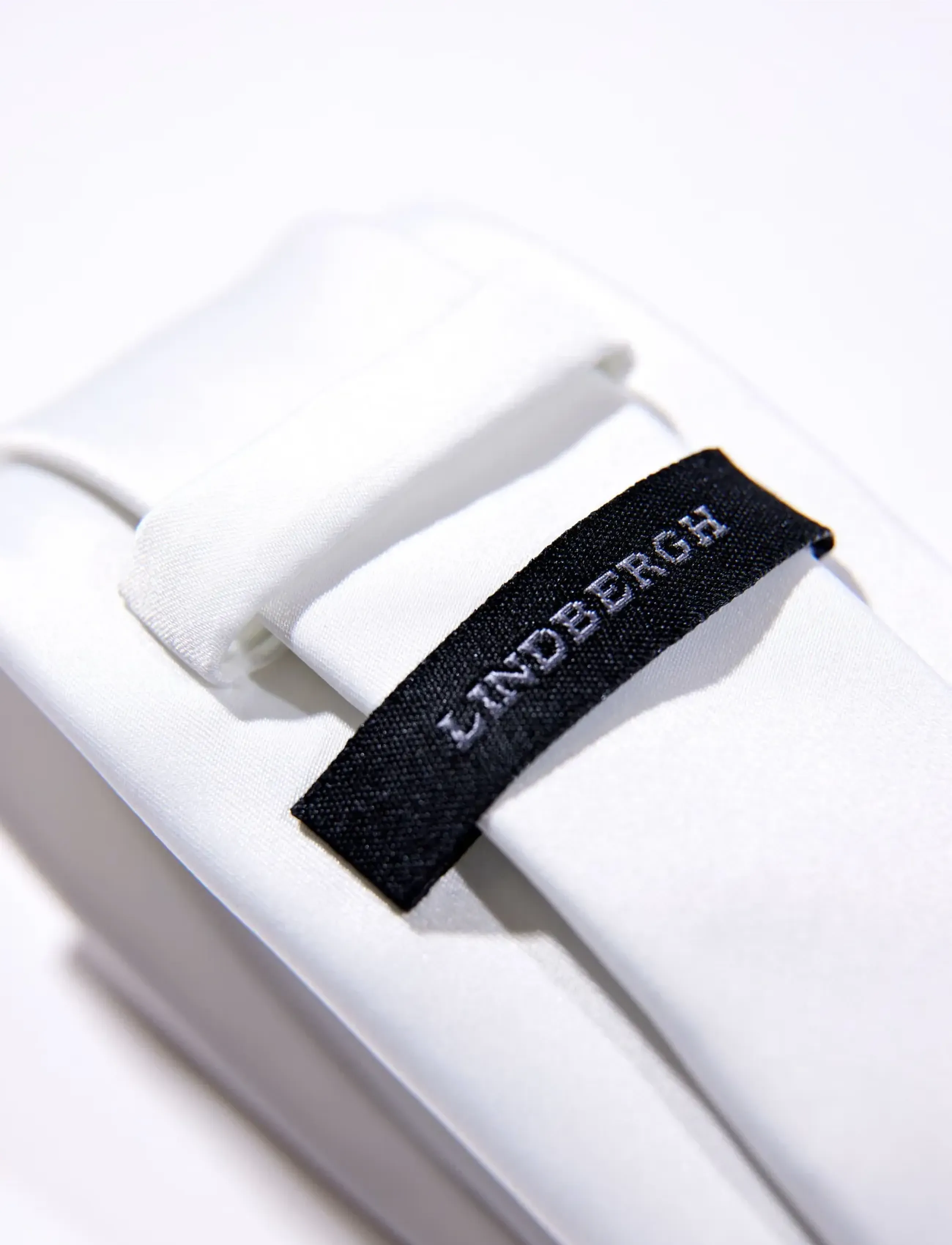 Lindbergh Black - Polyester tie 7 cm - slips - white - 2