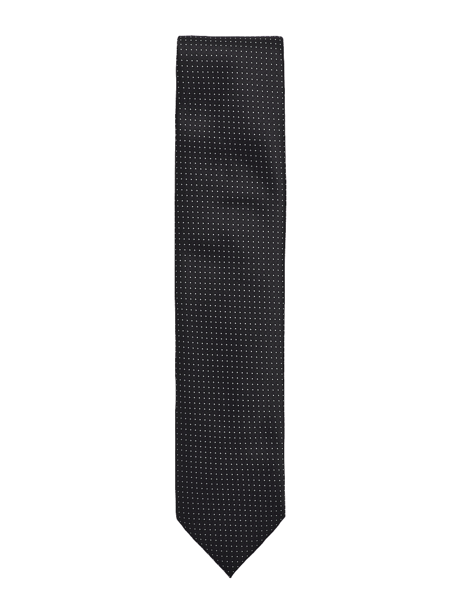 Lindbergh Black - Polyester tie with dots 7 cmPolyester tie with dots 7 cm - krawatten - black - 0