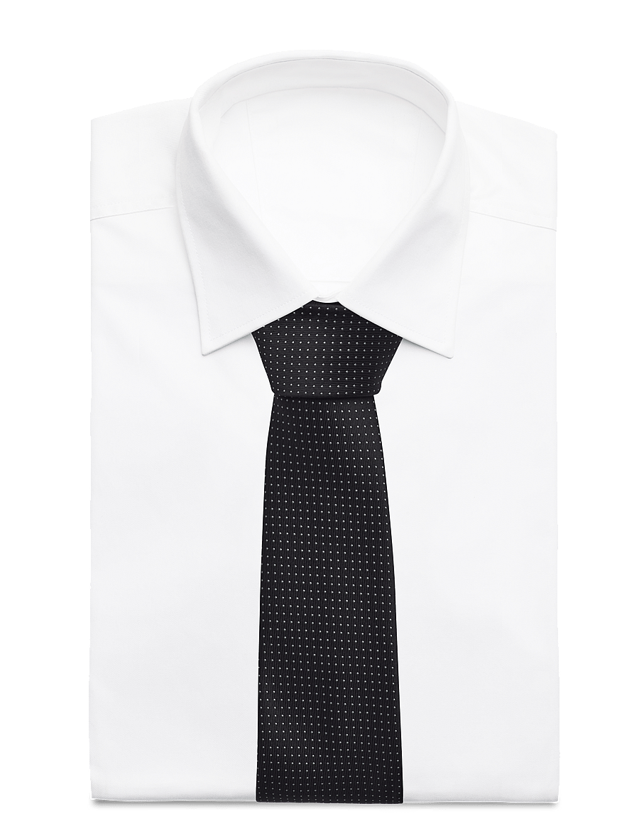 Lindbergh Black - Polyester tie with dots 7 cmPolyester tie with dots 7 cm - krawatten - black - 1
