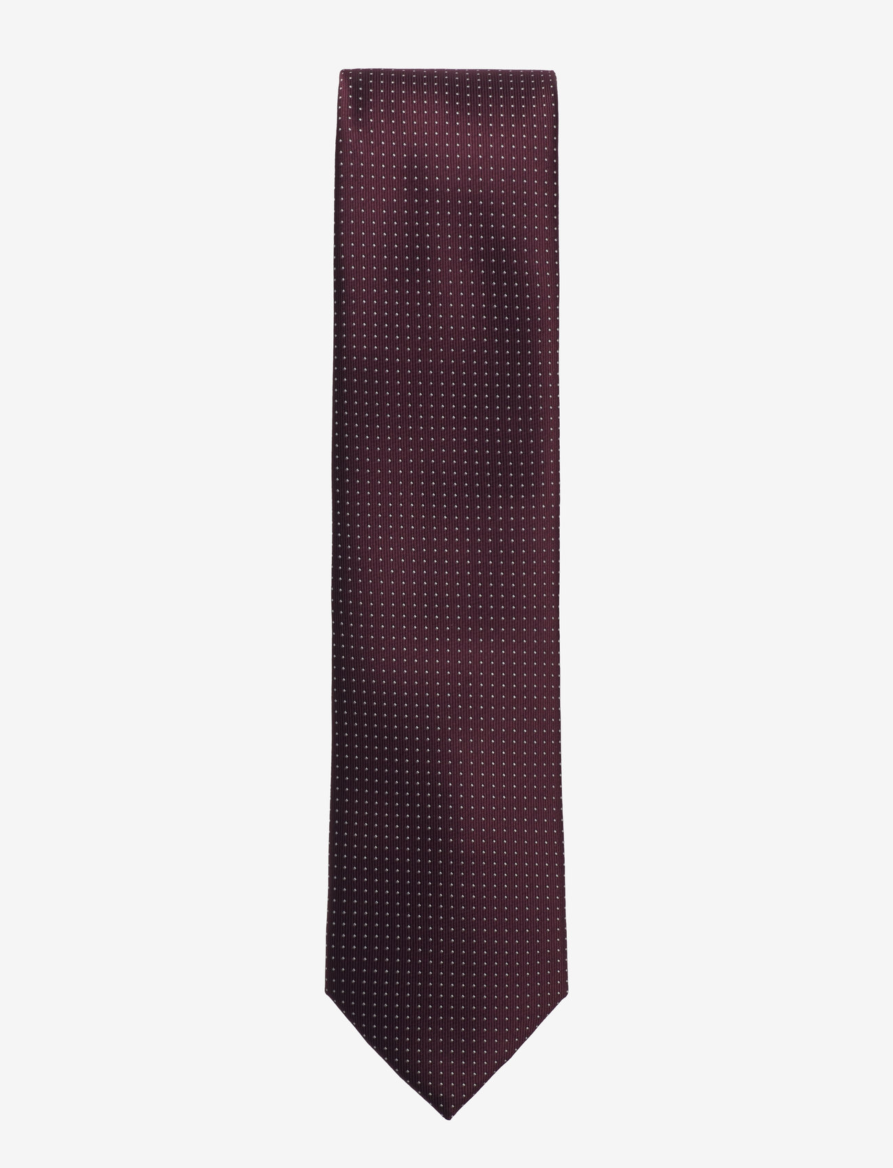 Lindbergh Black - Polyester tie with dots 7 cm - die niedrigsten preise - bordeaux - 0
