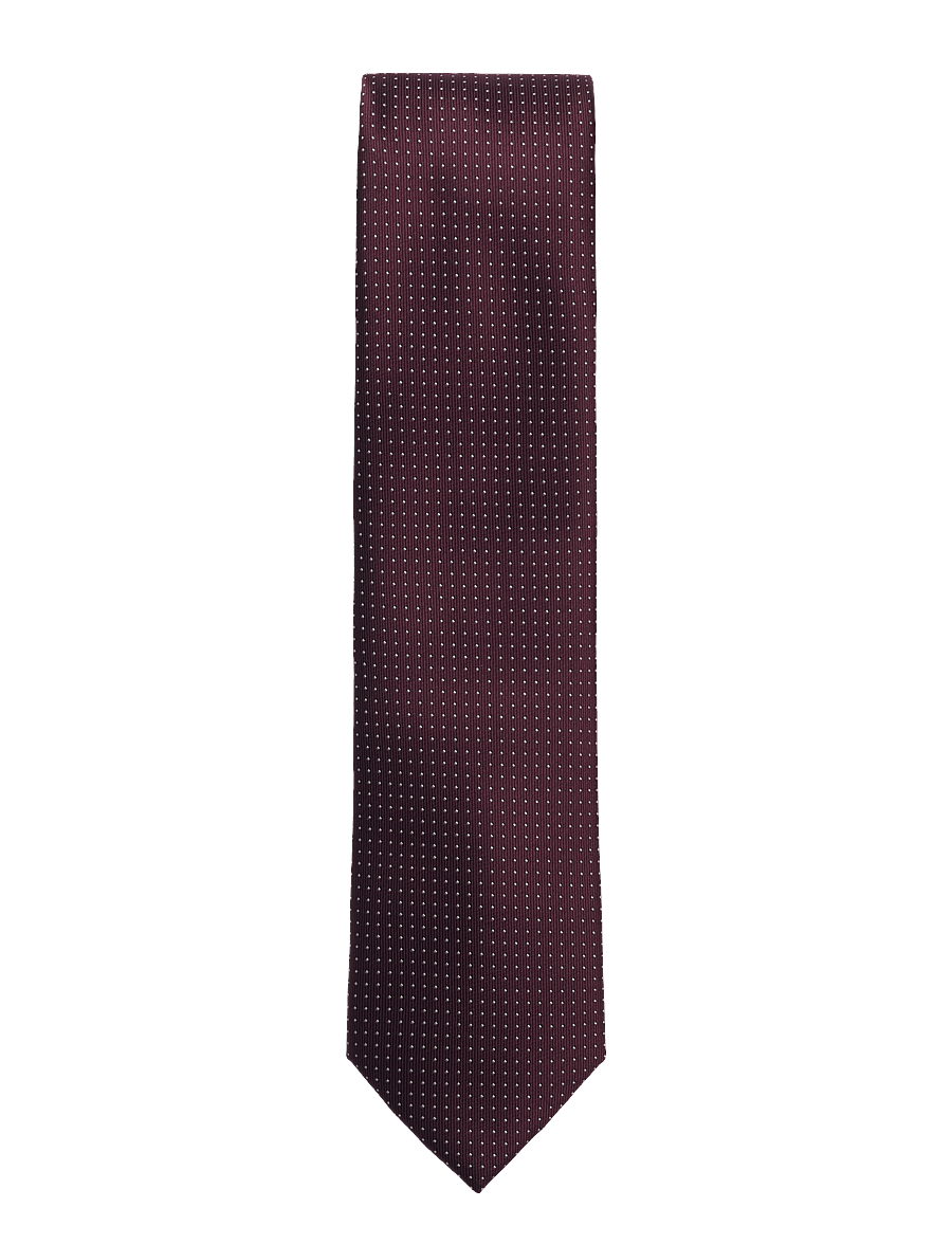 Lindbergh Black - Polyester tie with dots 7 cmPolyester tie with dots 7 cm - slipsar - bordeaux - 0