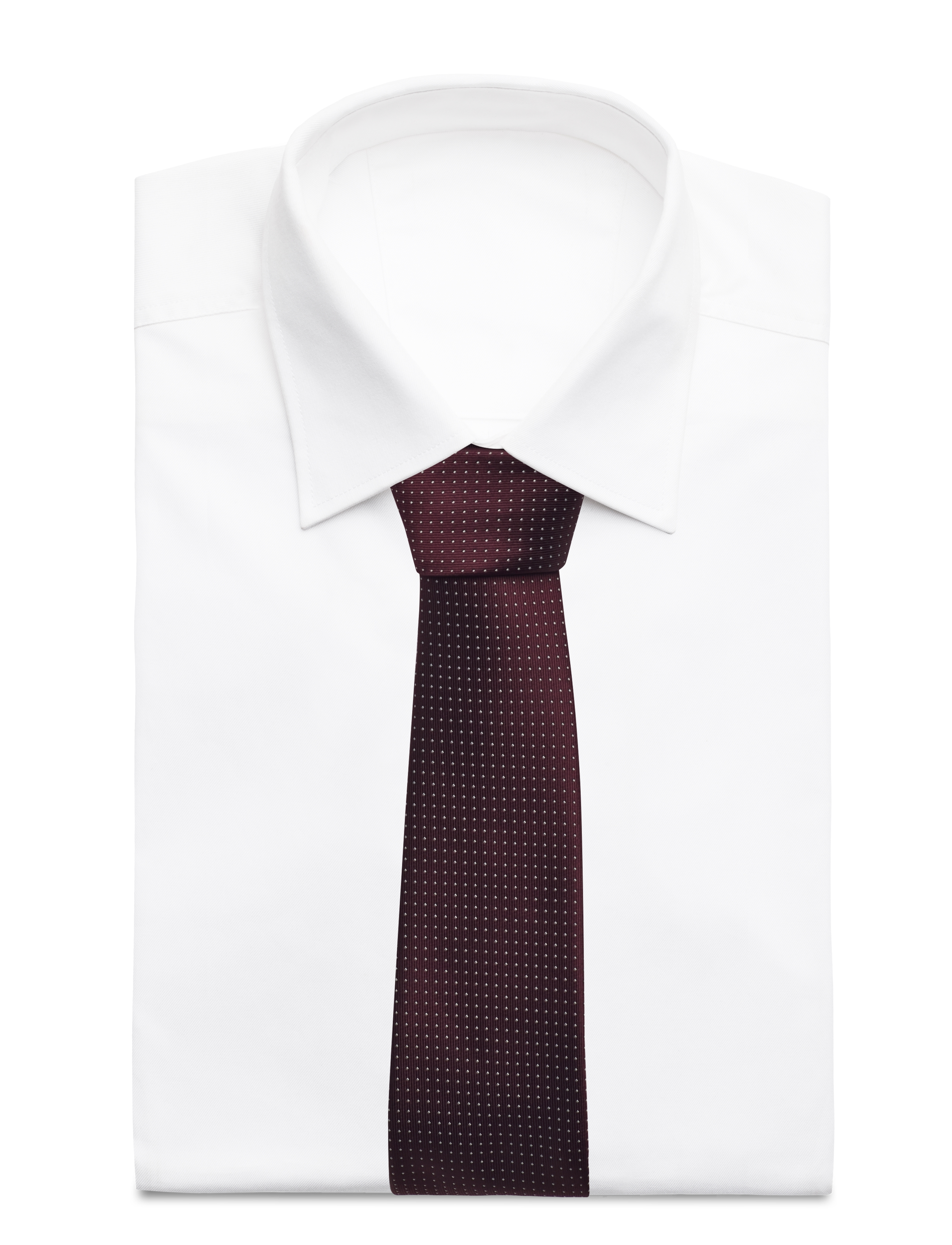 Lindbergh Black - Polyester tie with dots 7 cmPolyester tie with dots 7 cm - ties - bordeaux - 1