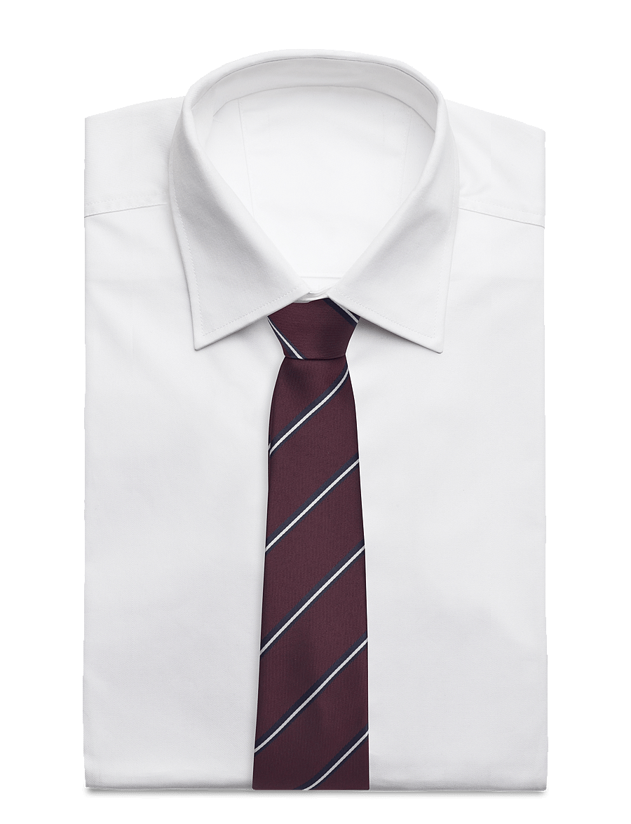 Lindbergh Black - Polyester tie with stripe 7 cmPolyester tie with stripe 7 cm - lipsud - bordeaux - 1