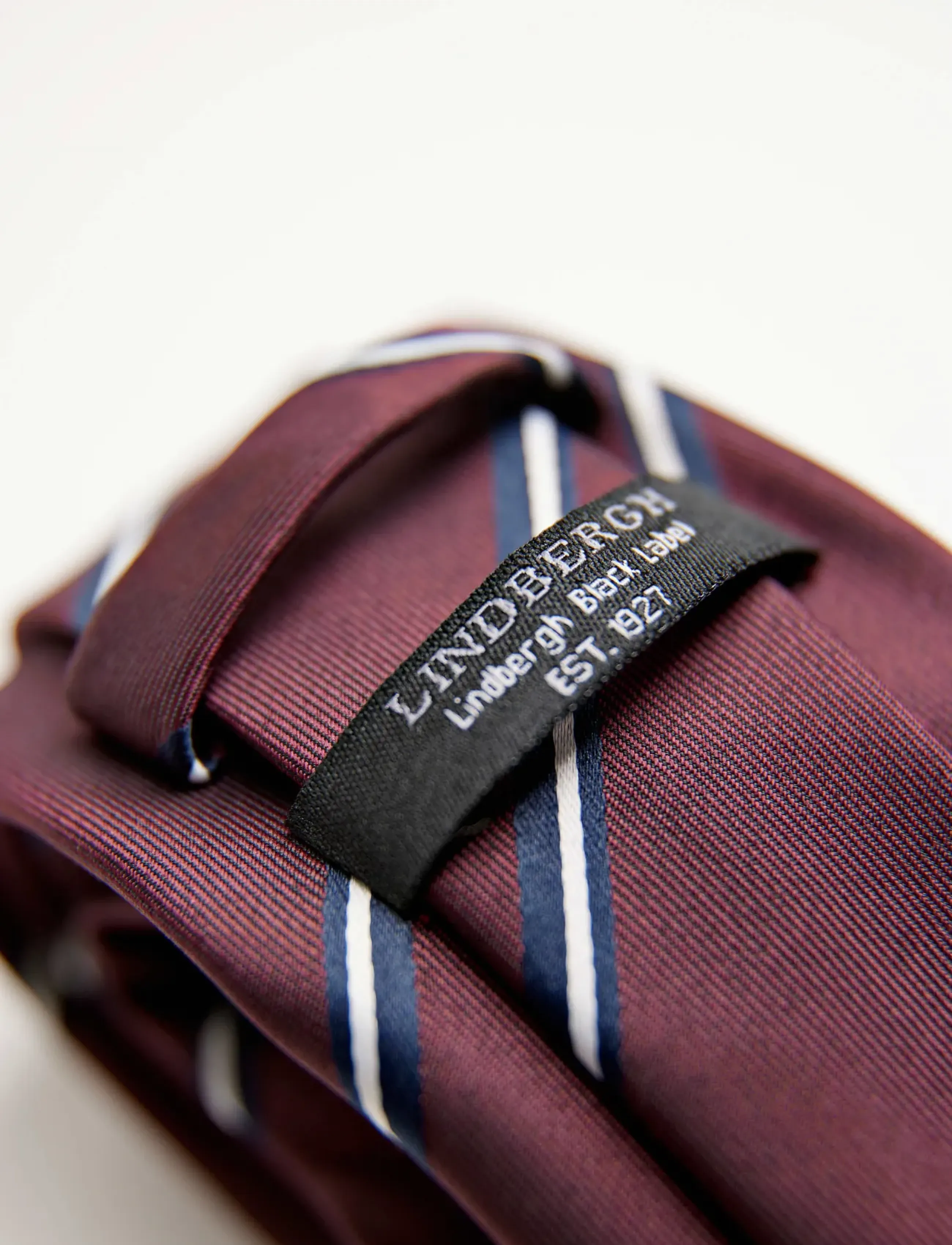 Lindbergh Black - Polyester tie with stripe 7 cmPolyester tie with stripe 7 cm - krawatten - bordeaux - 2