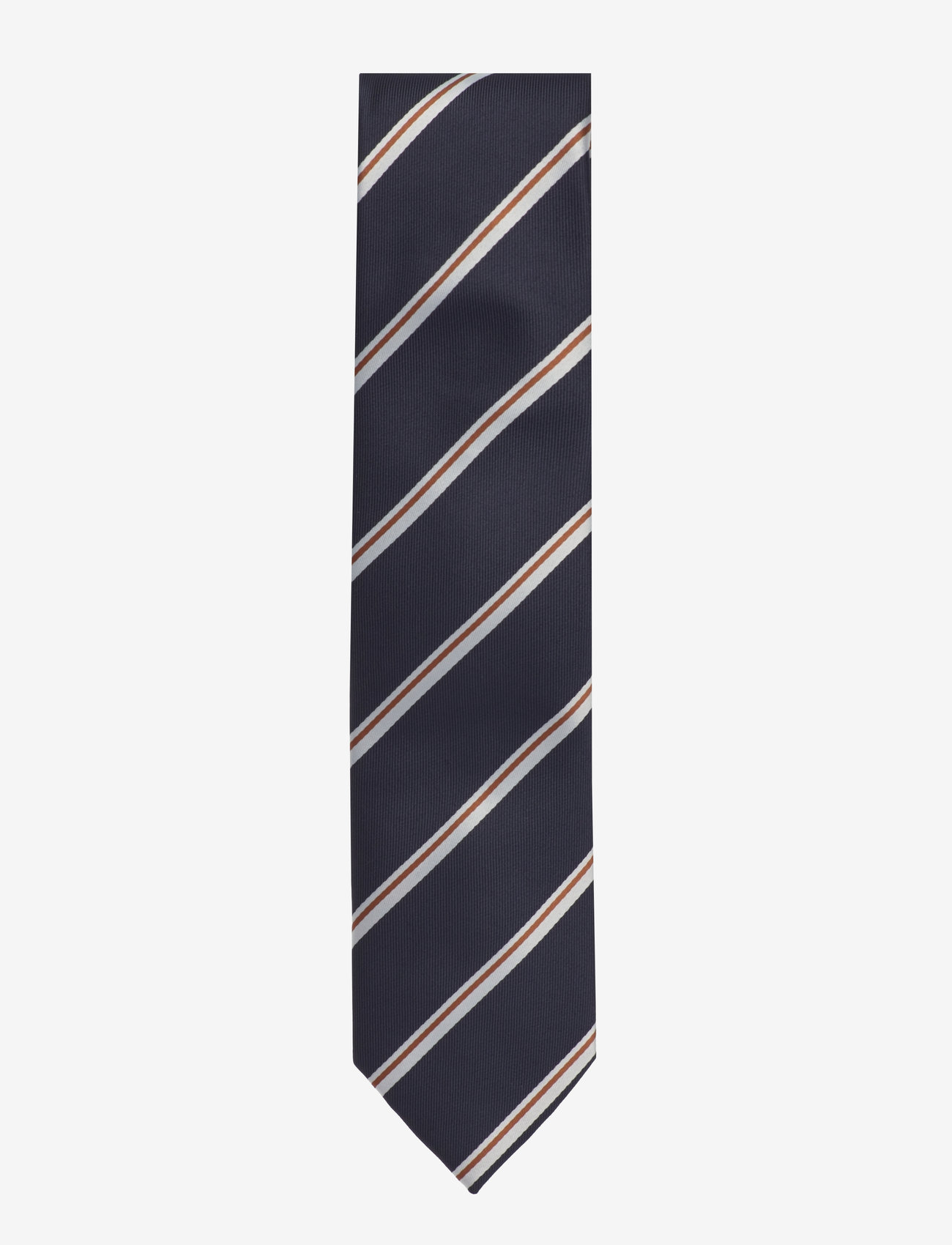 Lindbergh Black - Polyester tie with stripe 7 cmPolyester tie with stripe 7 cm - navy - 0