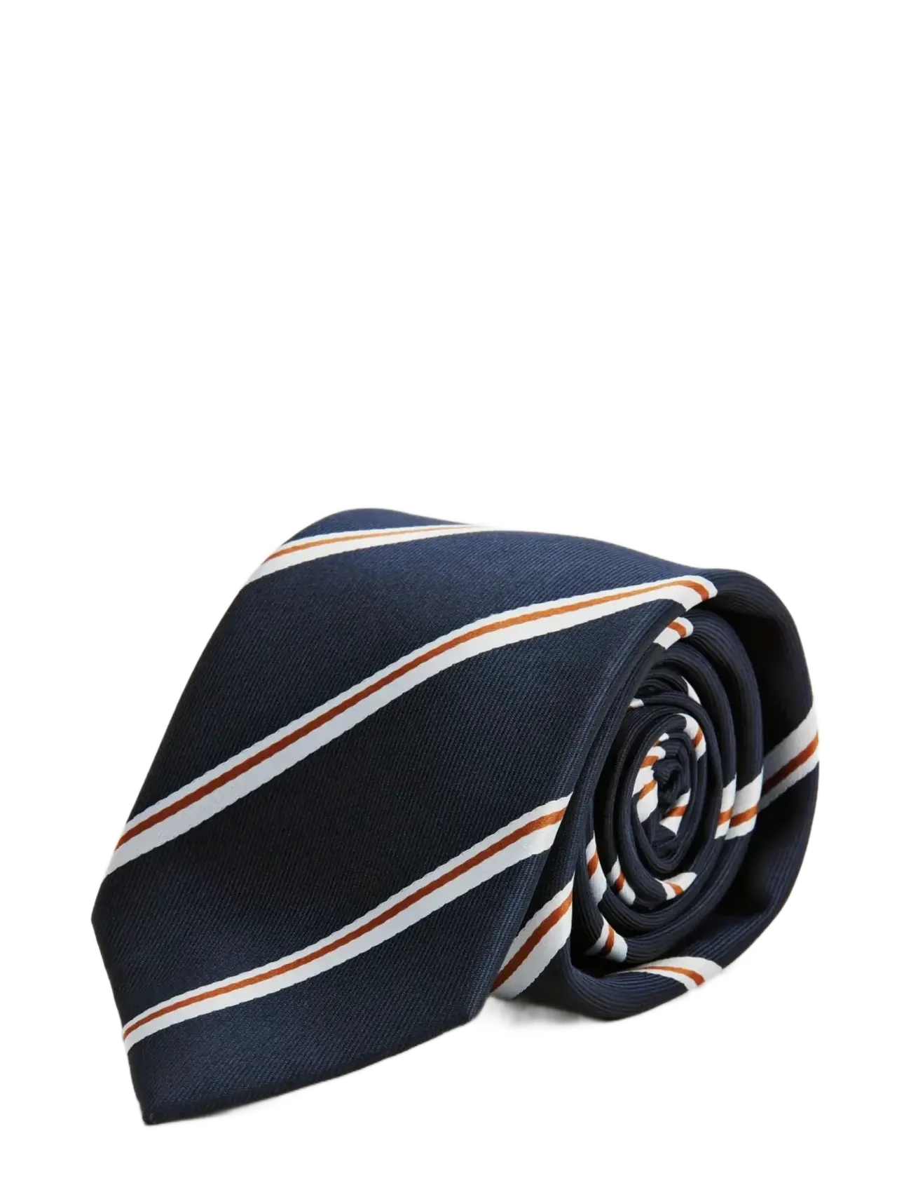 Lindbergh Black Polyester tie with stripe 7 cmPolyester tie with stripe 7 cm - Aksessuaarid - NAVY / navy