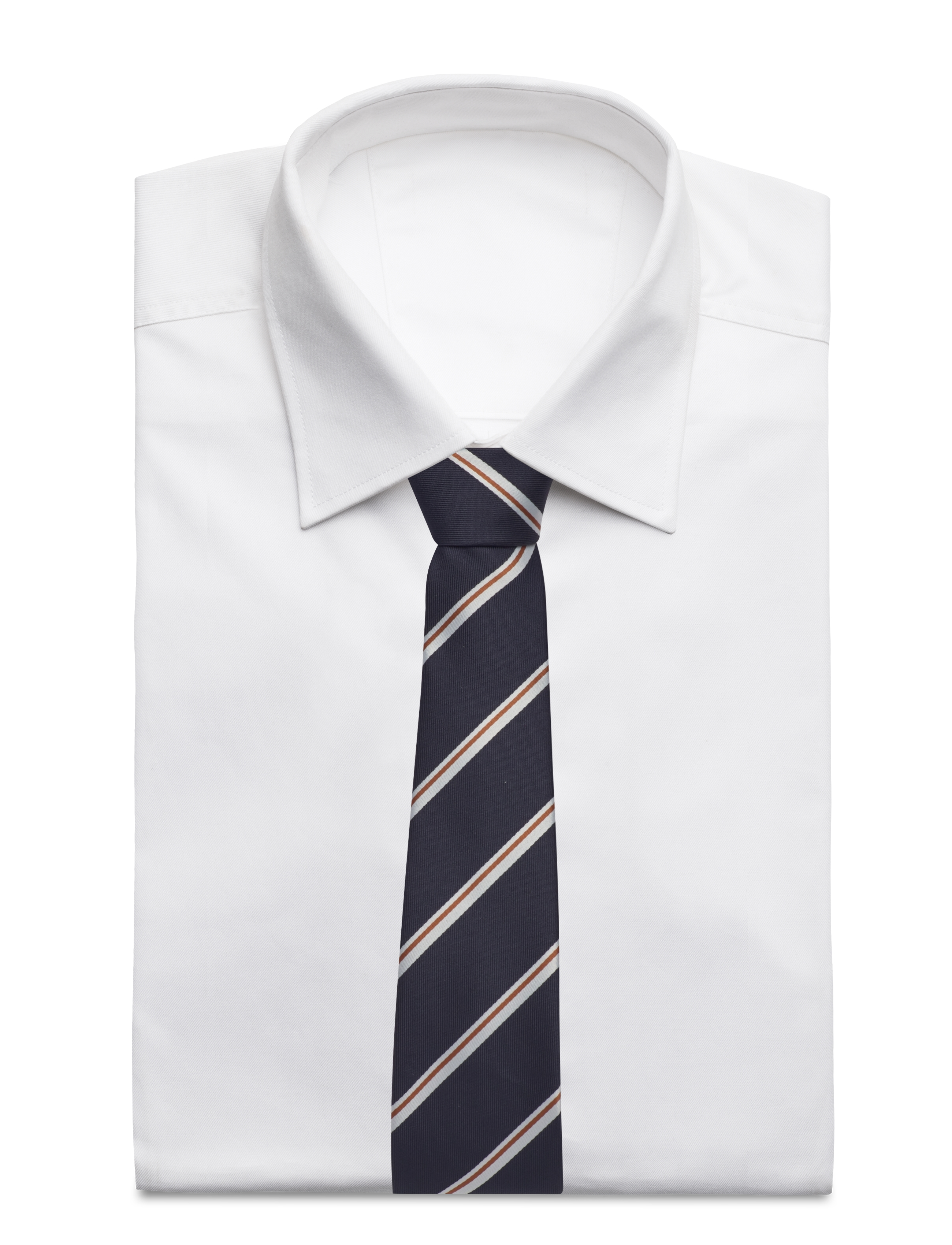Lindbergh Black - Polyester tie with stripe 7 cmPolyester tie with stripe 7 cm - laveste priser - navy - 1