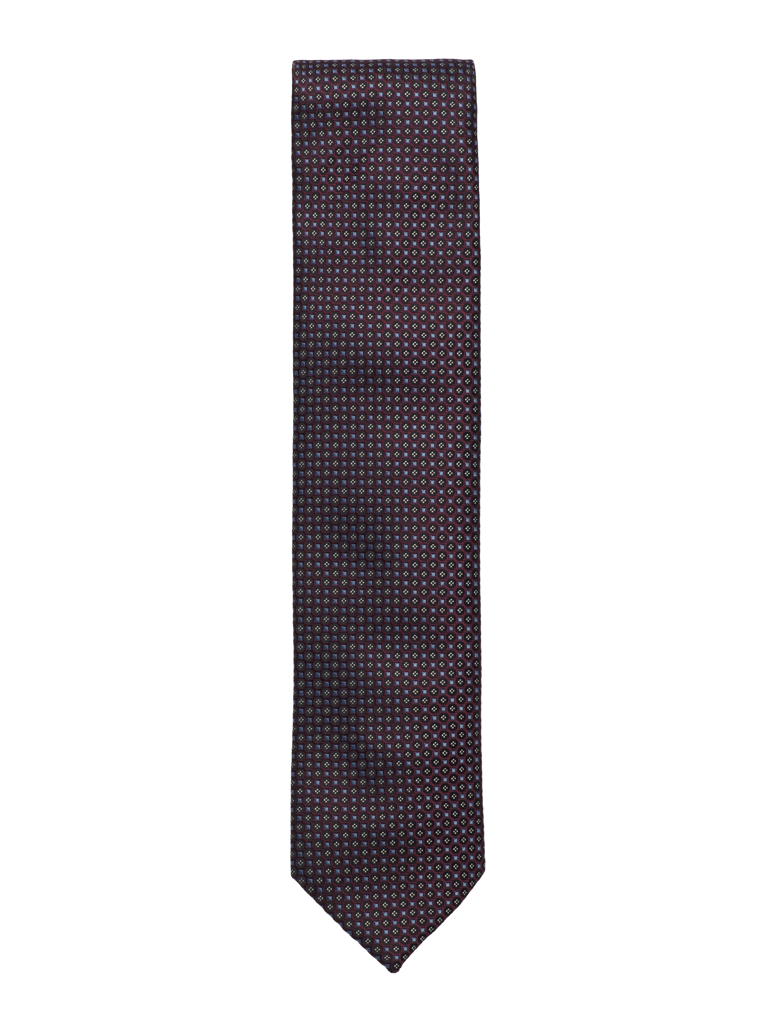 Lindbergh Black Polyester tie w?. pattern 7 cm - Krawatten & Accessoires - BORDEAUX / burgundy