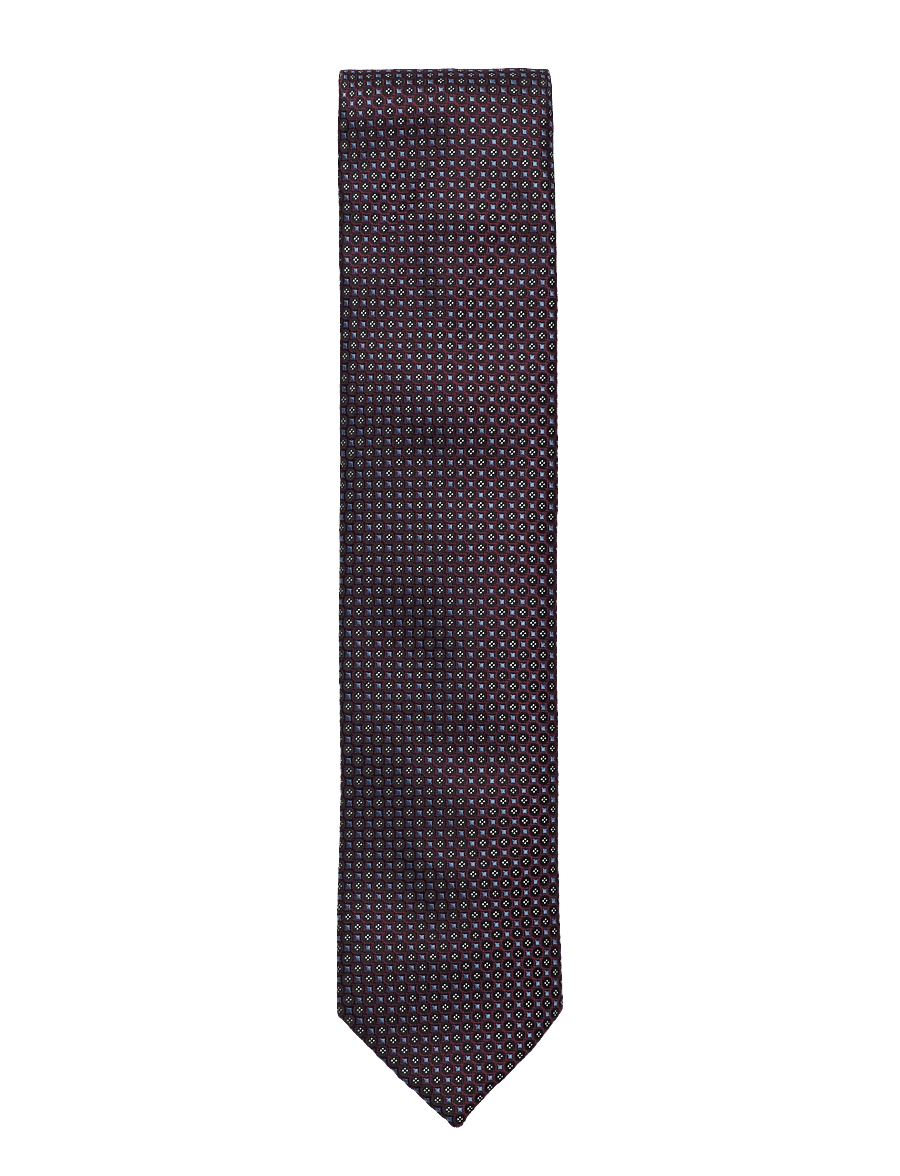 Lindbergh Black - Polyester tie w?. pattern 7 cm - krawatten - bordeaux - 0