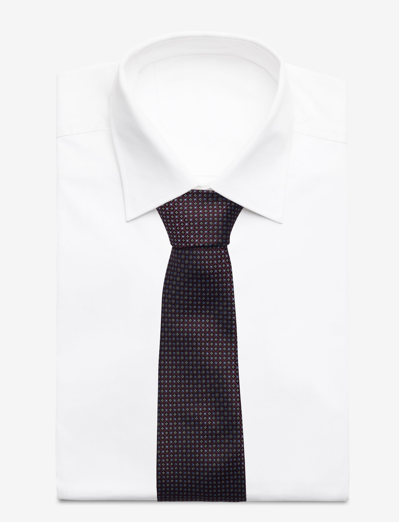 Lindbergh Black - Polyester tie w?. pattern 7 cm - die niedrigsten preise - bordeaux - 1