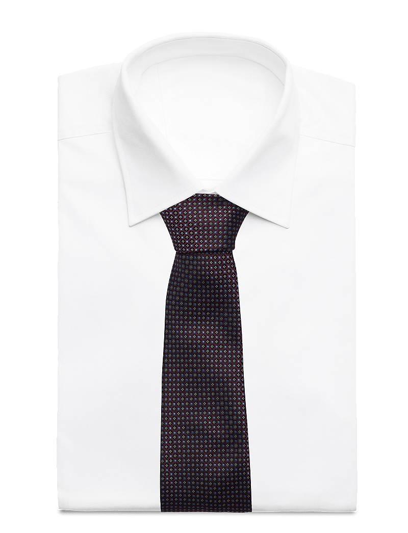 Lindbergh Black - Polyester tie w?. pattern 7 cm - krawatten - bordeaux - 1