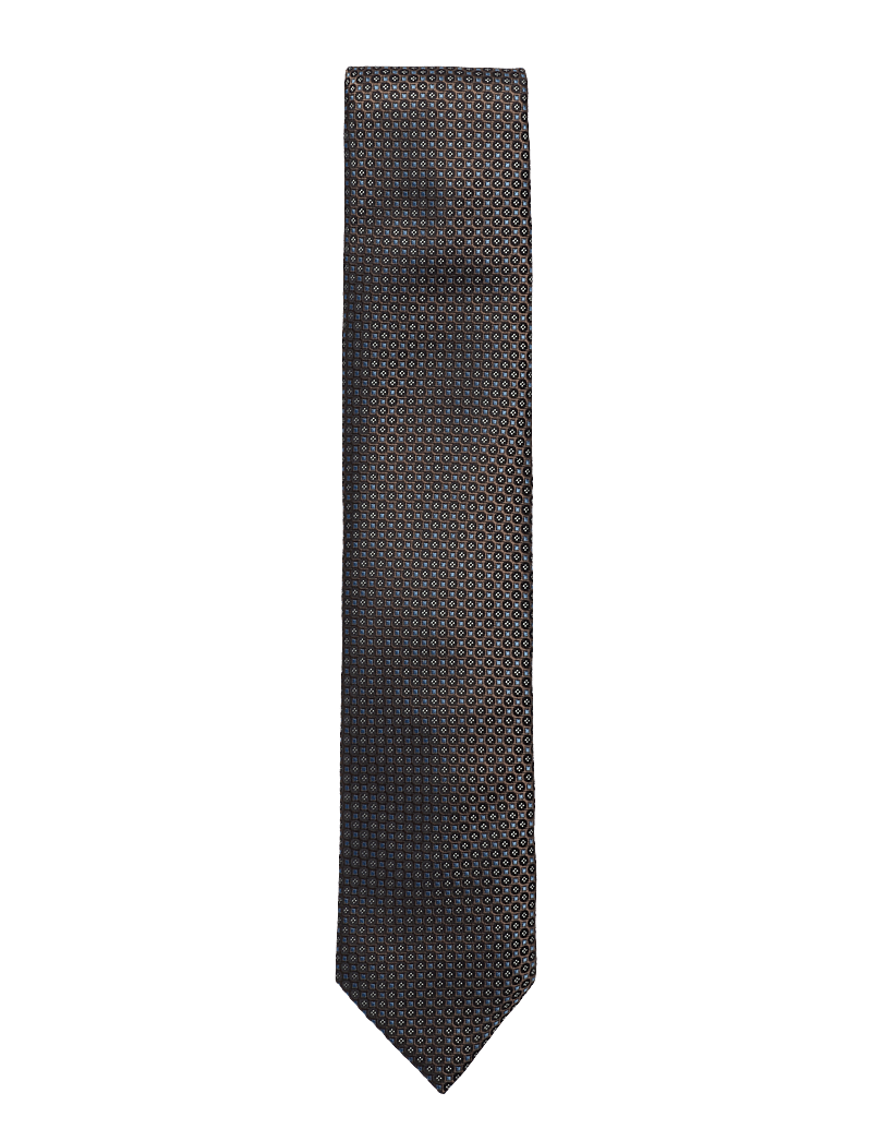 Lindbergh Black - Polyester tie w?. pattern 7 cm - krawatten - mocca - 0