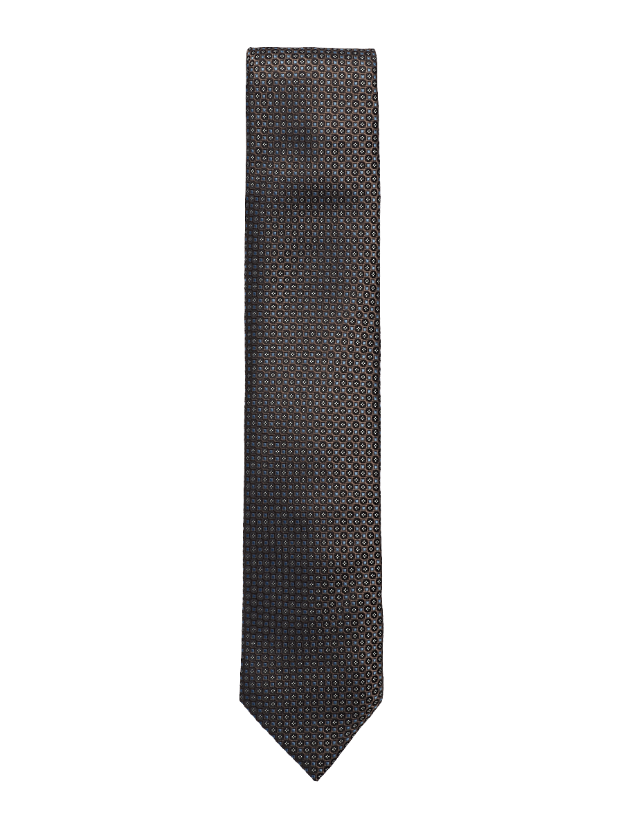 Lindbergh Black - Polyester tie w?. pattern 7 cm - krawatten - mocca - 0