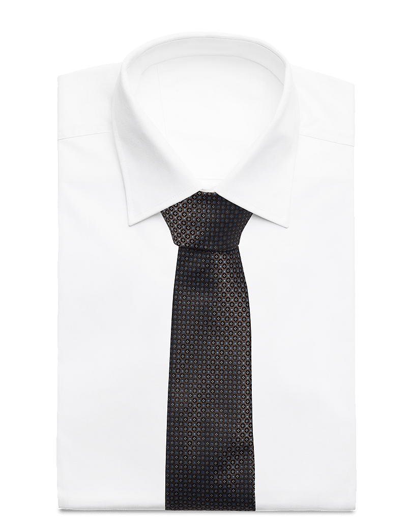 Lindbergh Black - Polyester tie w?. pattern 7 cm - krawatten - mocca - 1