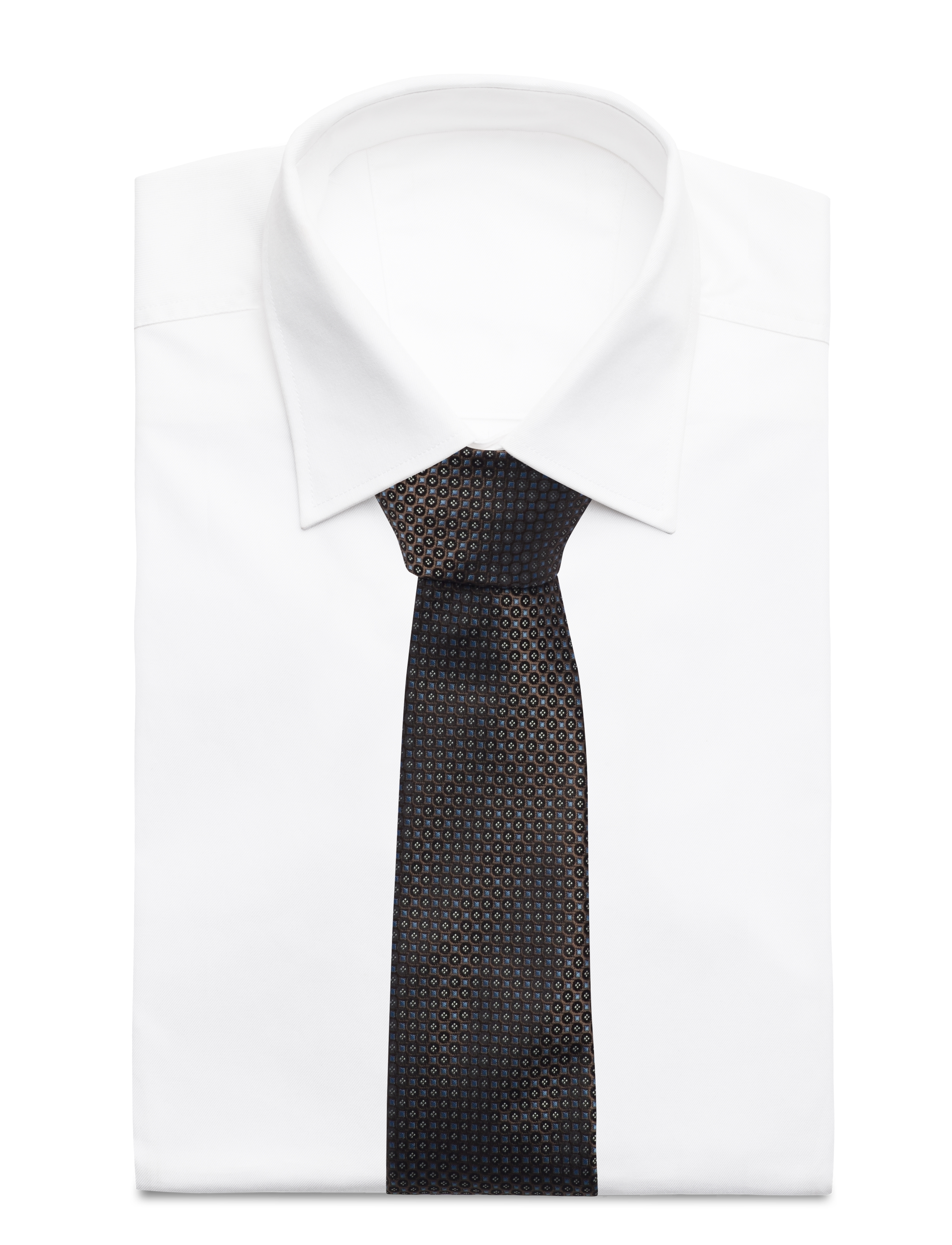 Lindbergh Black - Polyester tie w?. pattern 7 cm - alhaisimmat hinnat - mocca - 1