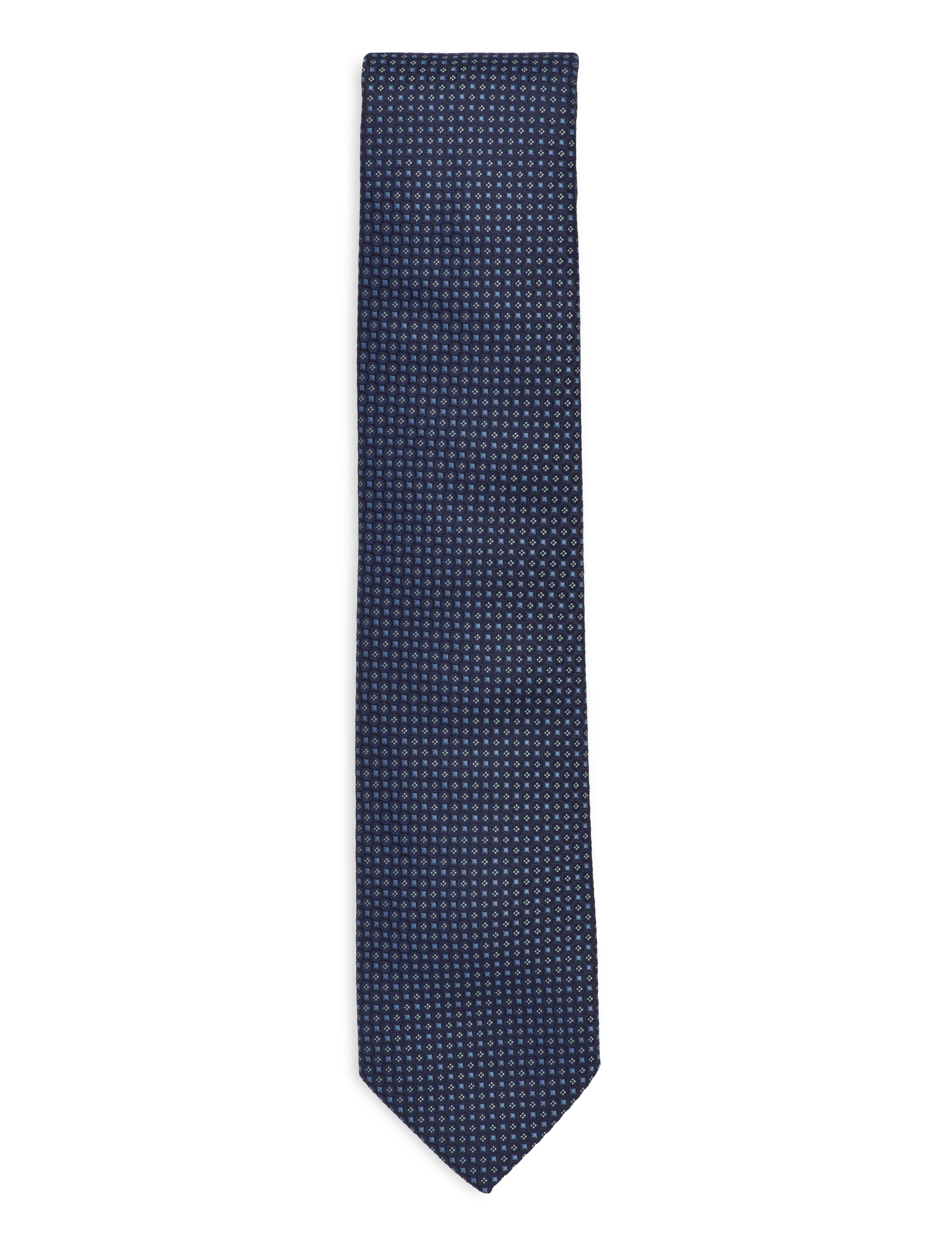 Lindbergh Black Polyester Tie W?. Pattern 7 Cm, One Size, Accessories, Marineblau - Ties, Männerswear