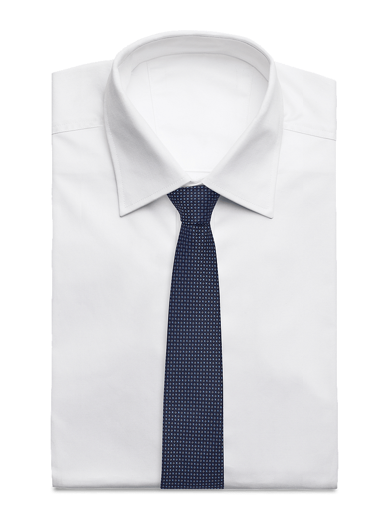 Lindbergh Black - Polyester tie w?. pattern 7 cm - krawatten - navy - 1