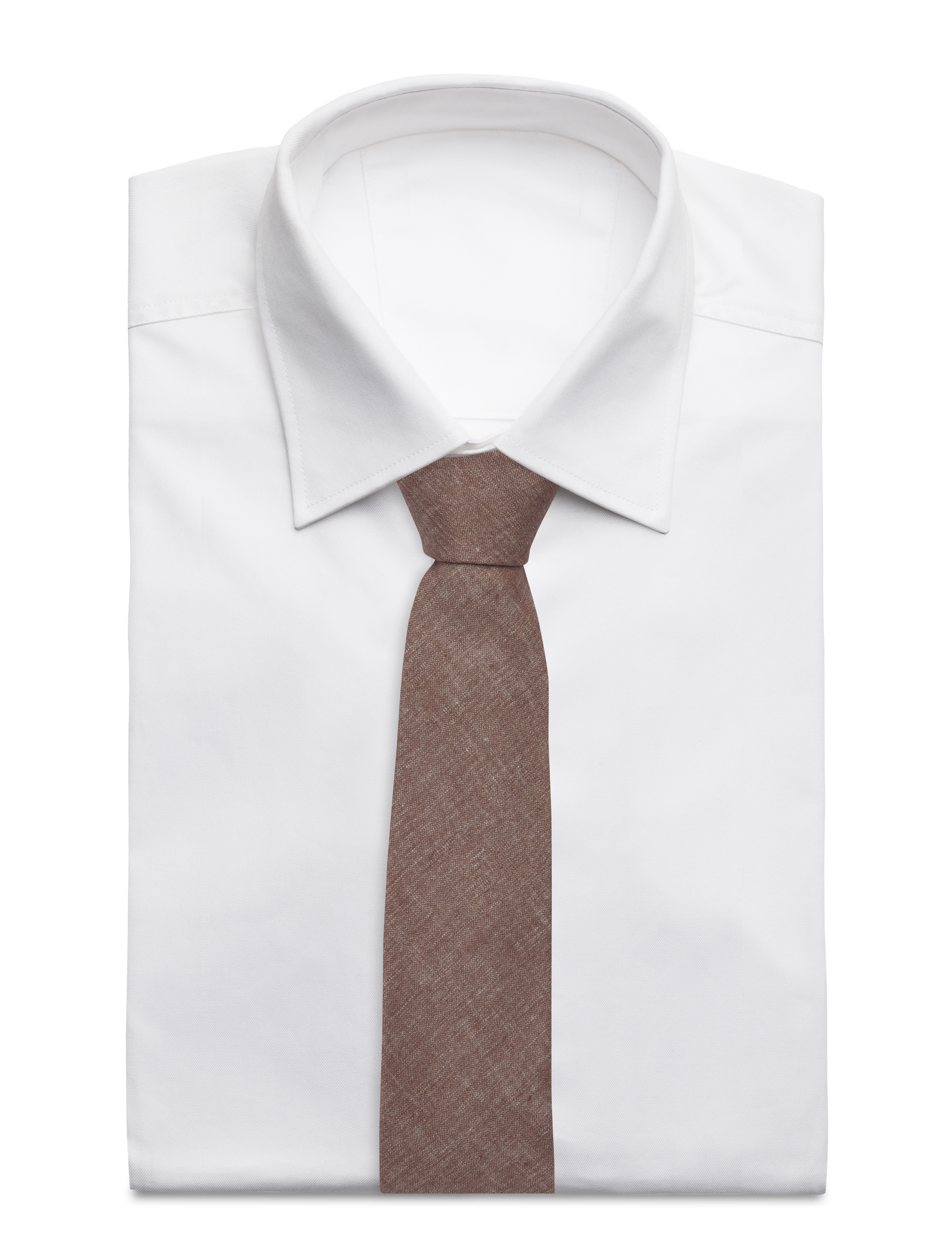 Lindbergh Black - Structured tencel tie 7 cmStructured tencel tie 7 cm - krawatten - mocca - 1