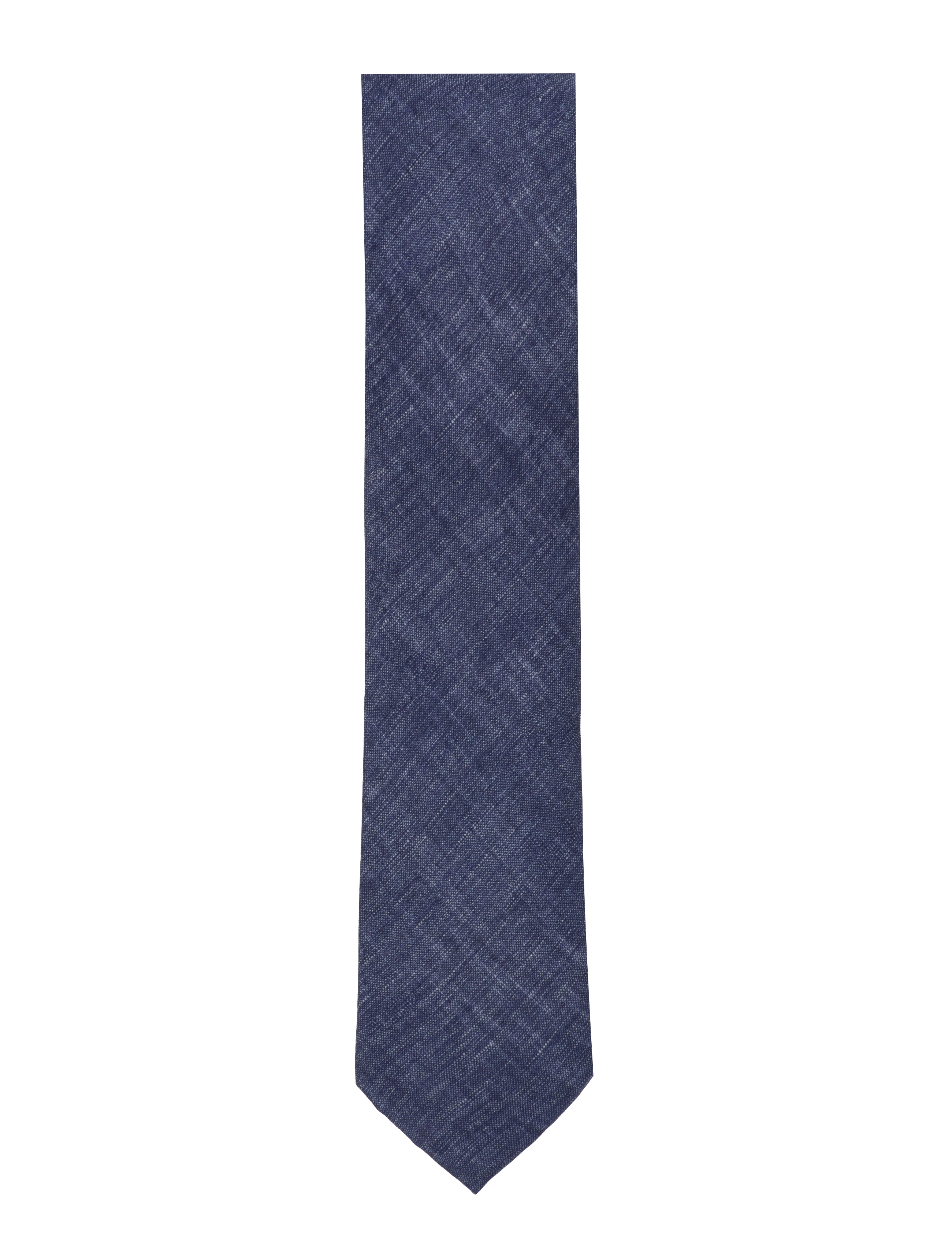 Lindbergh Black Structured Tencel Tie 7 Cm, One Size, Accessories, Marineblau - Ties, Männerswear