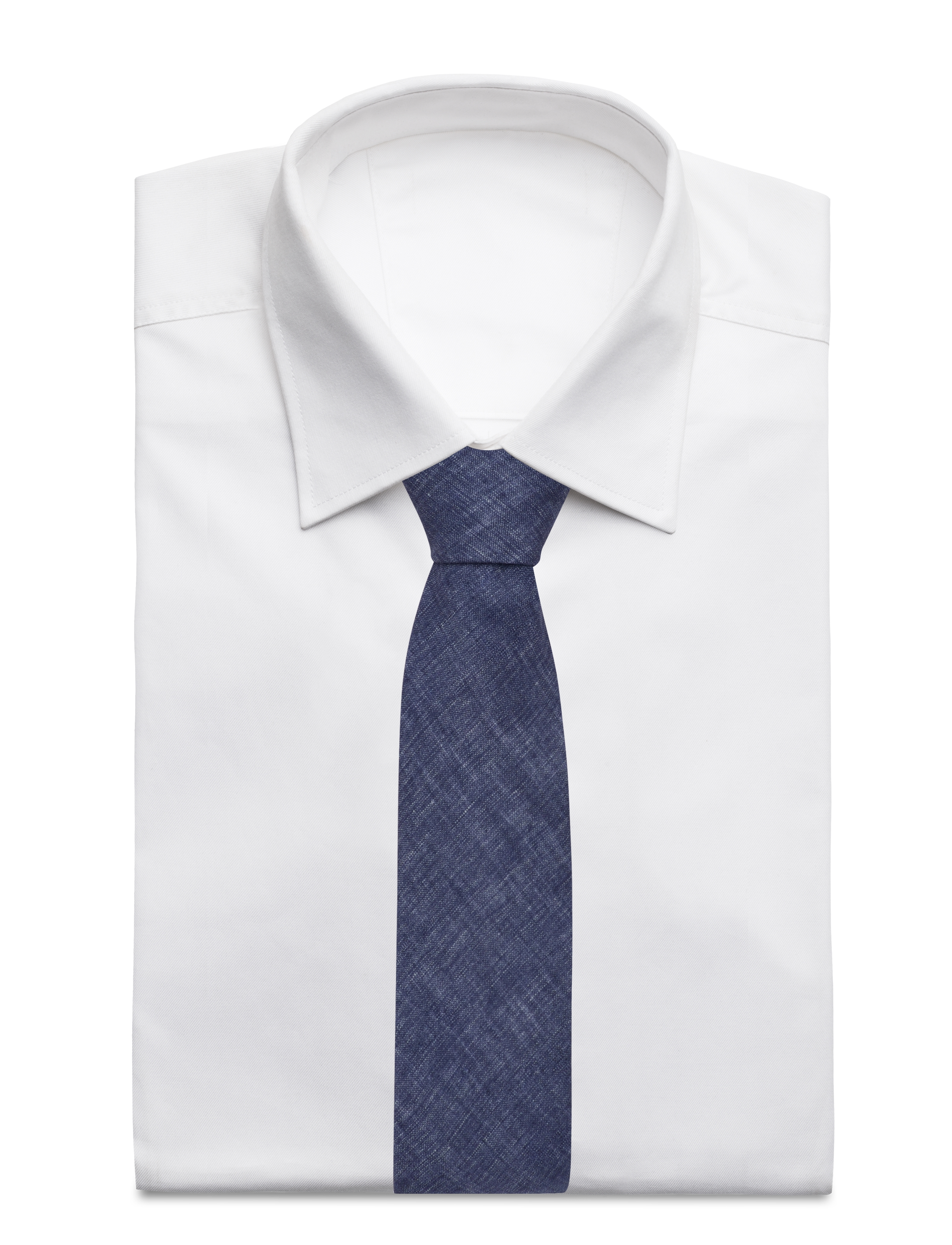 Lindbergh Black - Structured tencel tie 7 cmStructured tencel tie 7 cm - slips - navy - 1