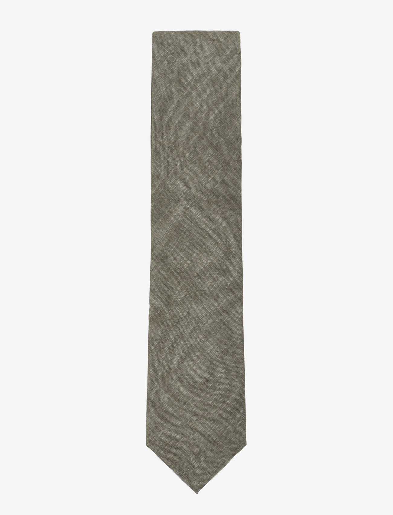 Lindbergh Black - Structured tencel tie 7 cmStructured tencel tie 7 cm - lipsud - olive - 0
