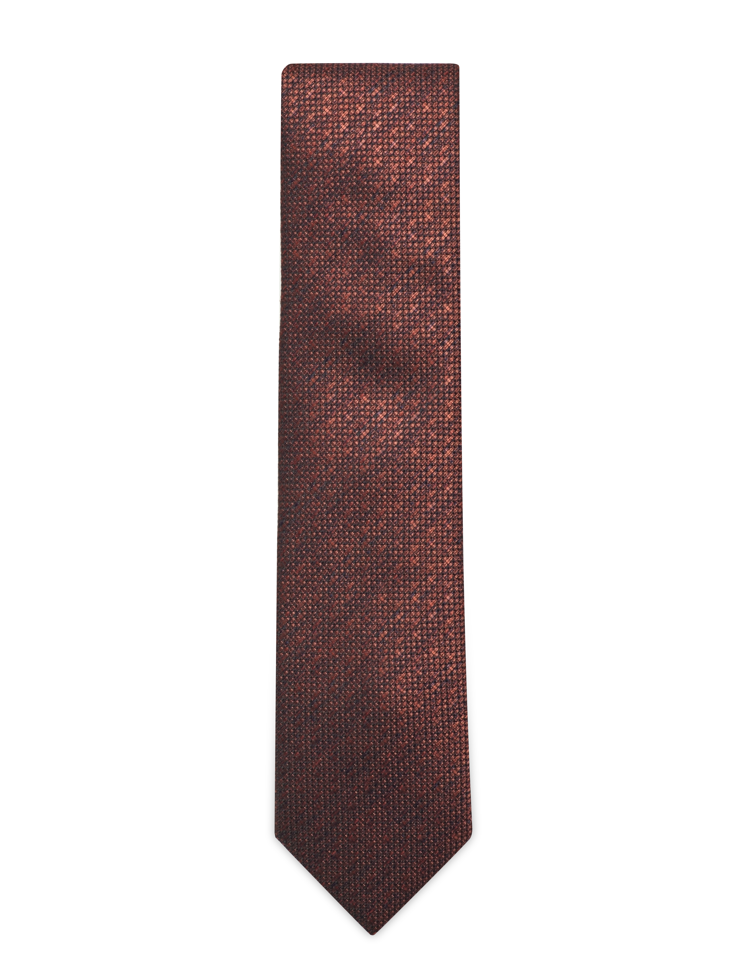 Lindbergh Black Structured Linen Blend Tie 7 Cmstructured Cm, One Size, Accessories, Braun - Ties, Männerswear