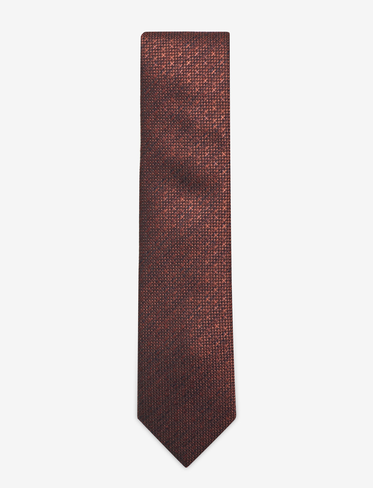 Lindbergh Black - Structured linen blend tie 7 cmStructured linen blend tie 7 cm - krawatten - burnt orange - 0