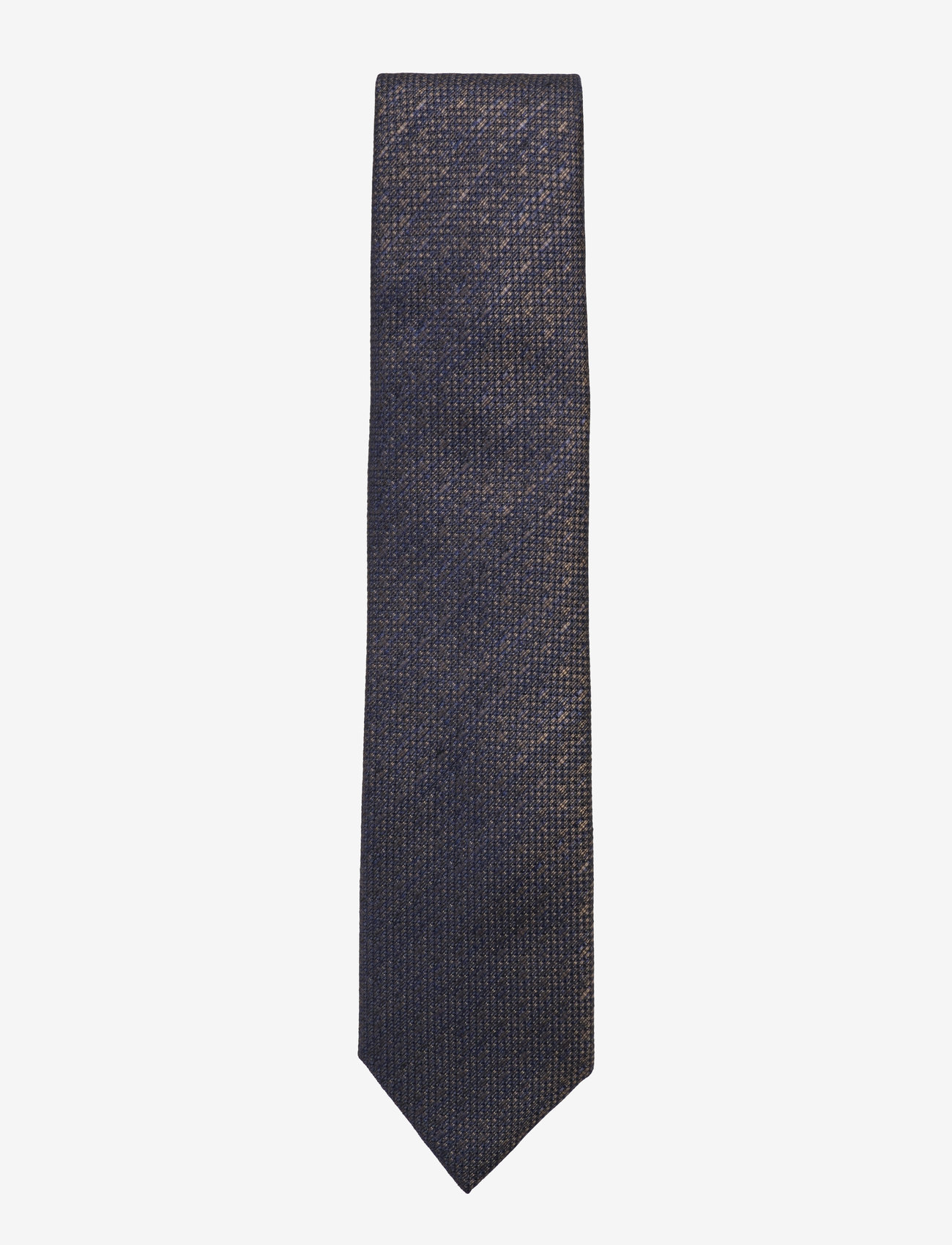 Lindbergh Black - Structured linen blend tie 7 cmStructured linen blend tie 7 cm - krawatten - mocca navy - 0