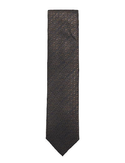 Lindbergh Black Structured linen blend tie 7 cmStructured linen blend tie 7 cm - Ties & Accessories - NAVY / grey