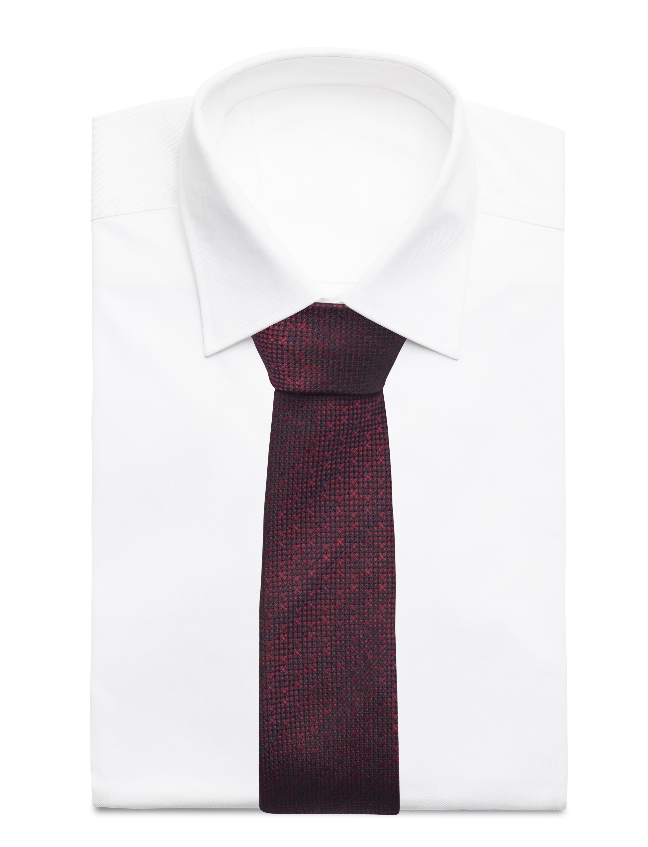 Lindbergh Black - Structured linen blend tie 7 cmStructured linen blend tie 7 cm - stropdassen - wine - 1