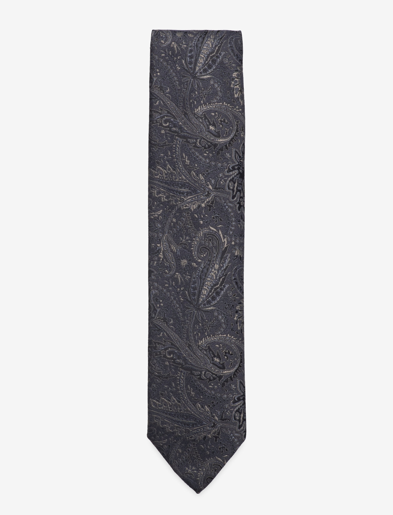 Lindbergh Black - Paisley pattern tie 7 cm - slipsar - blue - 0
