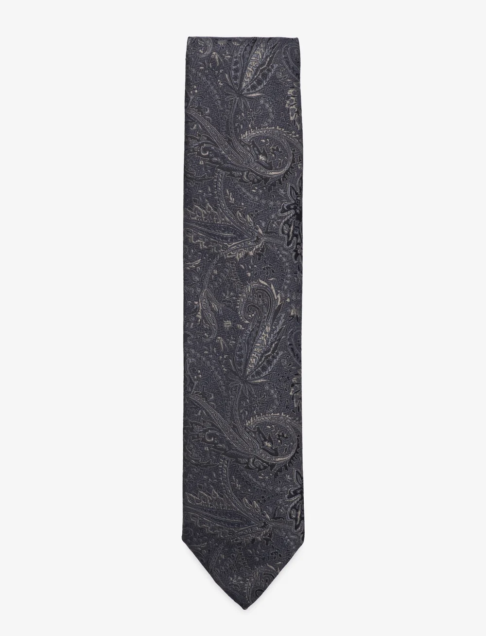 Lindbergh Black - Paisley pattern tie 7 cm - ties - blue - 0