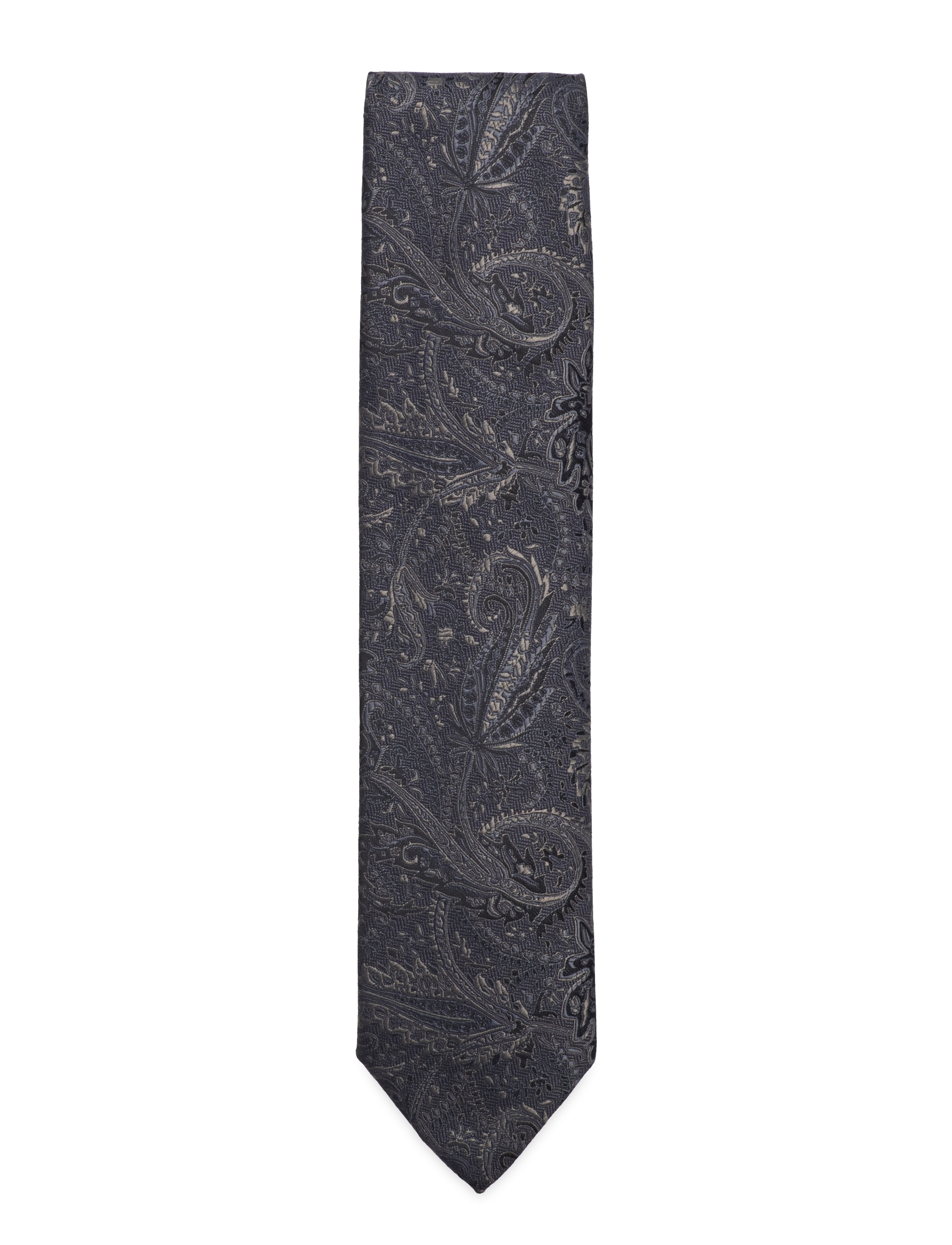 Lindbergh Black Paisley pattern tie 7 cmPaisley pattern tie 7 cm - Krawatten - BLUE / blue