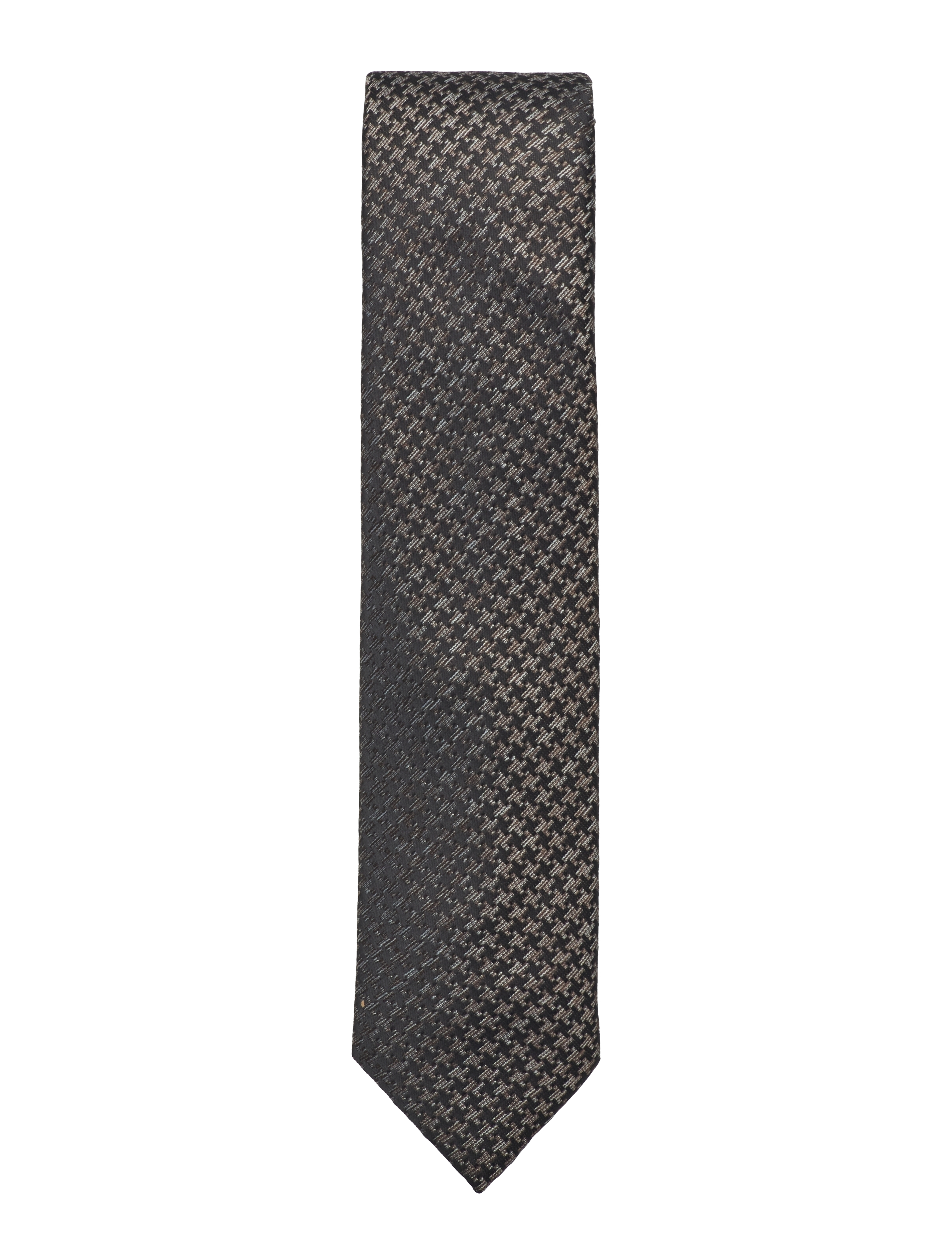 Lindbergh Black Patterned Tie 7 Cm, One Size, Accessories, Braun - Ties, Männerswear