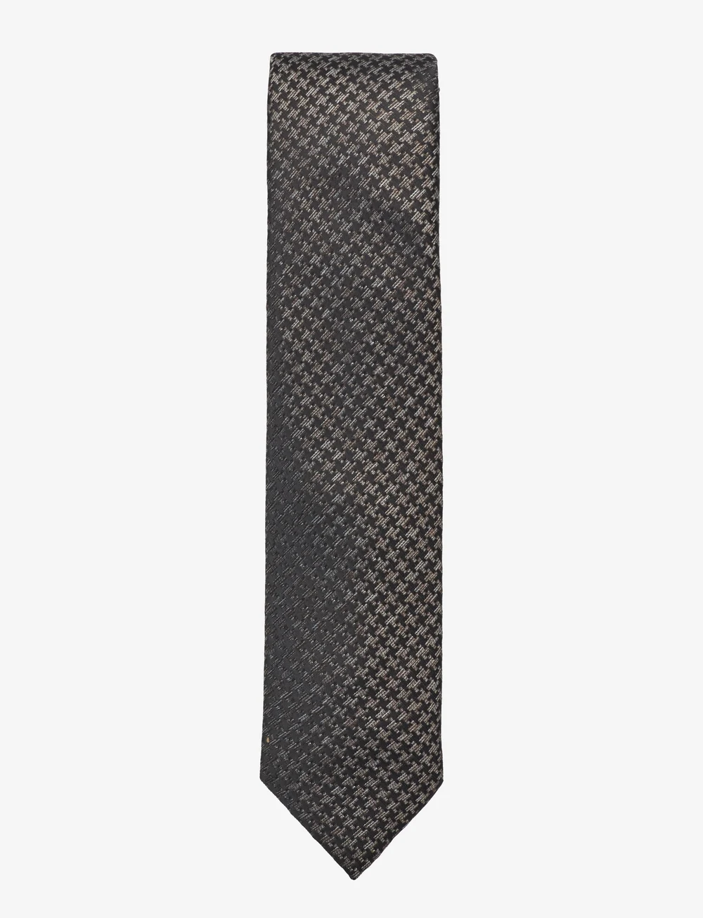 Lindbergh Black - Patterned tie 7 cm - ties - dk brown - 0