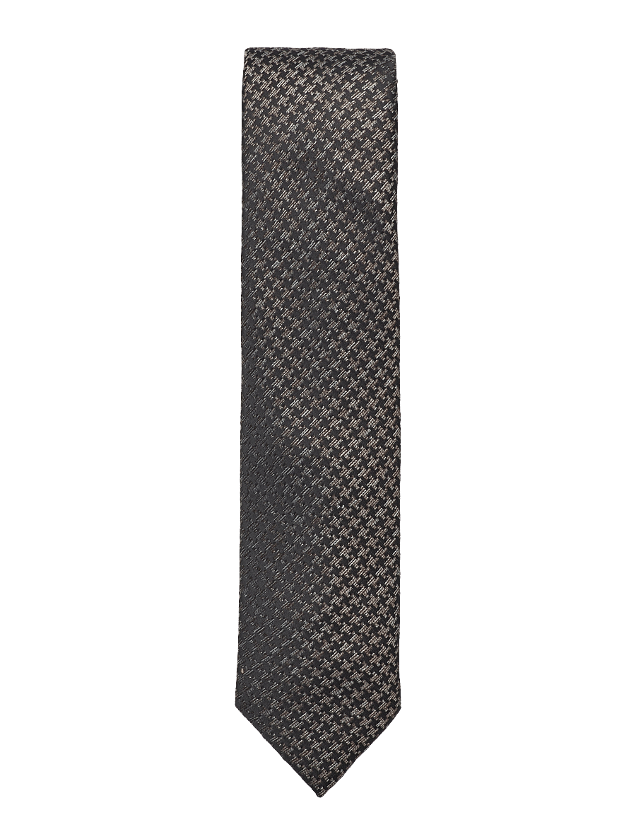 Lindbergh Black - Patterned tie 7 cmPatterned tie 7 cm - lipsud - dk brown - 0